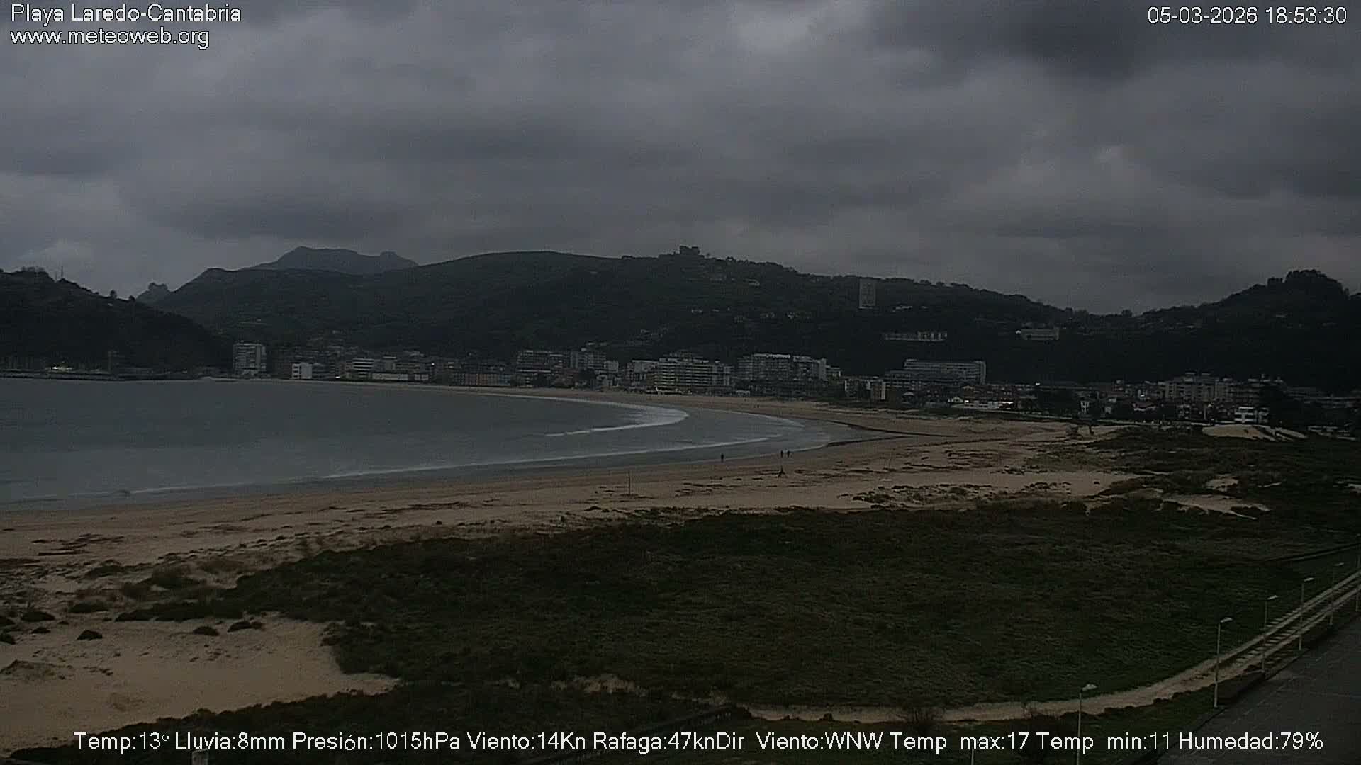 Playa de Laredo Beach Live Cam - Costa Oriental, Cantabria, Spain
