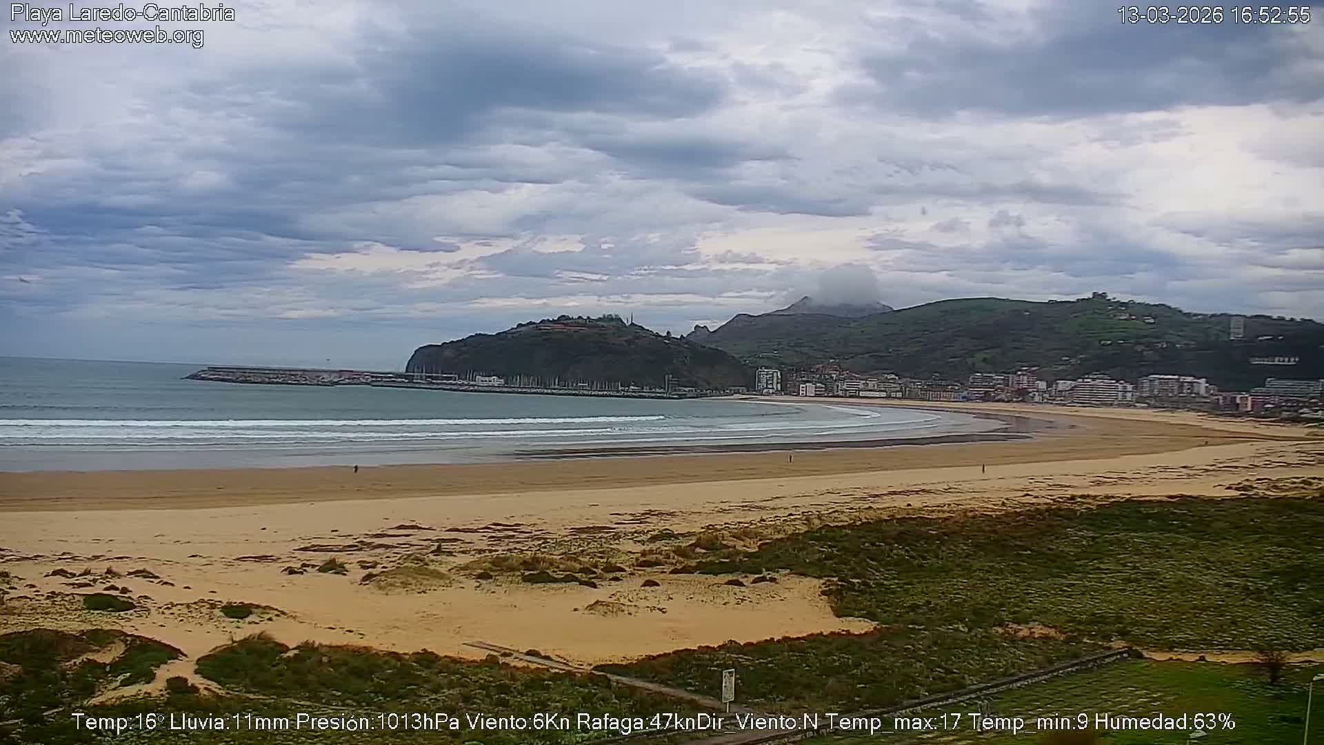 Playa de Laredo Beach Live Cam - Costa Oriental, Cantabria, Spain