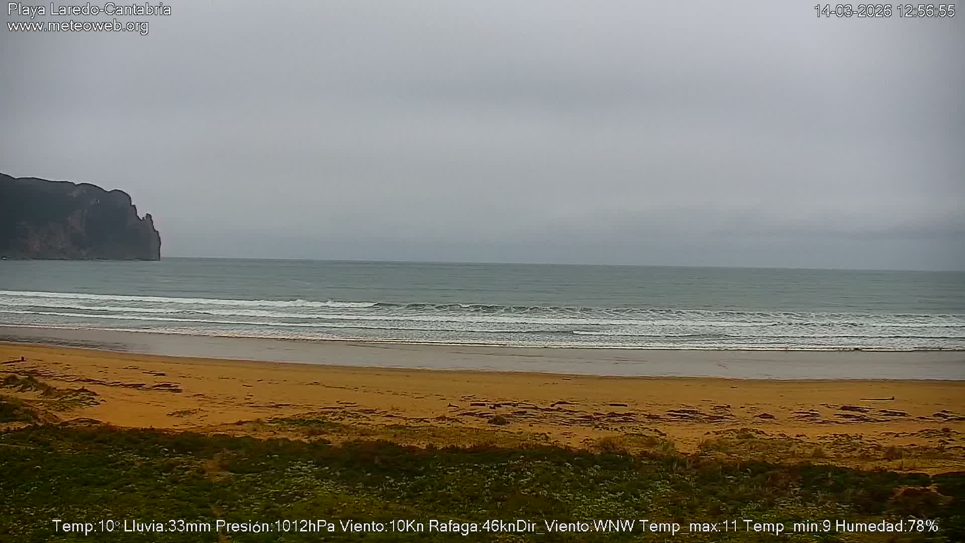 Playa de Laredo Beach Live Cam - Costa Oriental, Cantabria, Spain