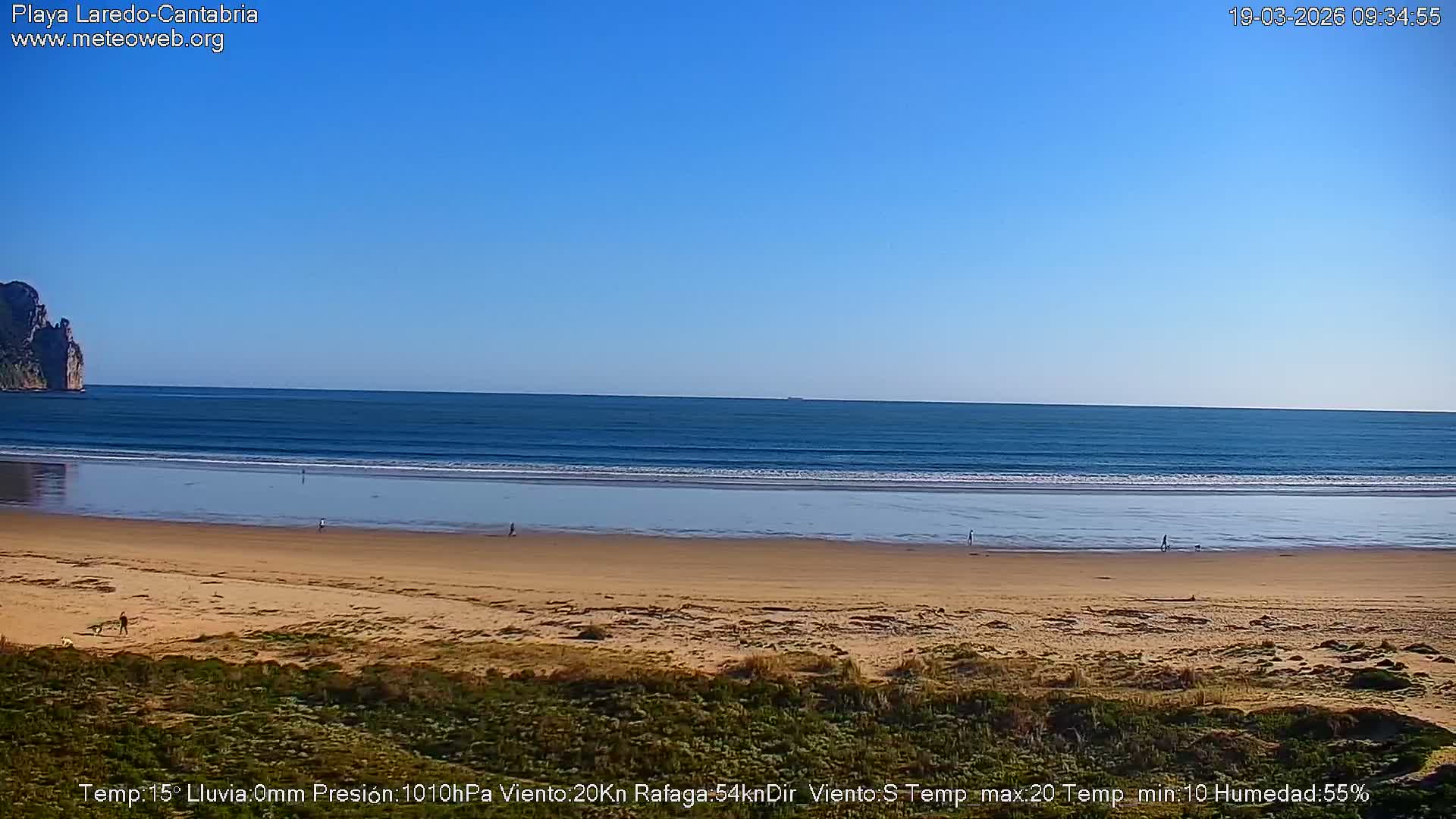 Playa de Laredo Beach Live Cam - Costa Oriental, Cantabria, Spain