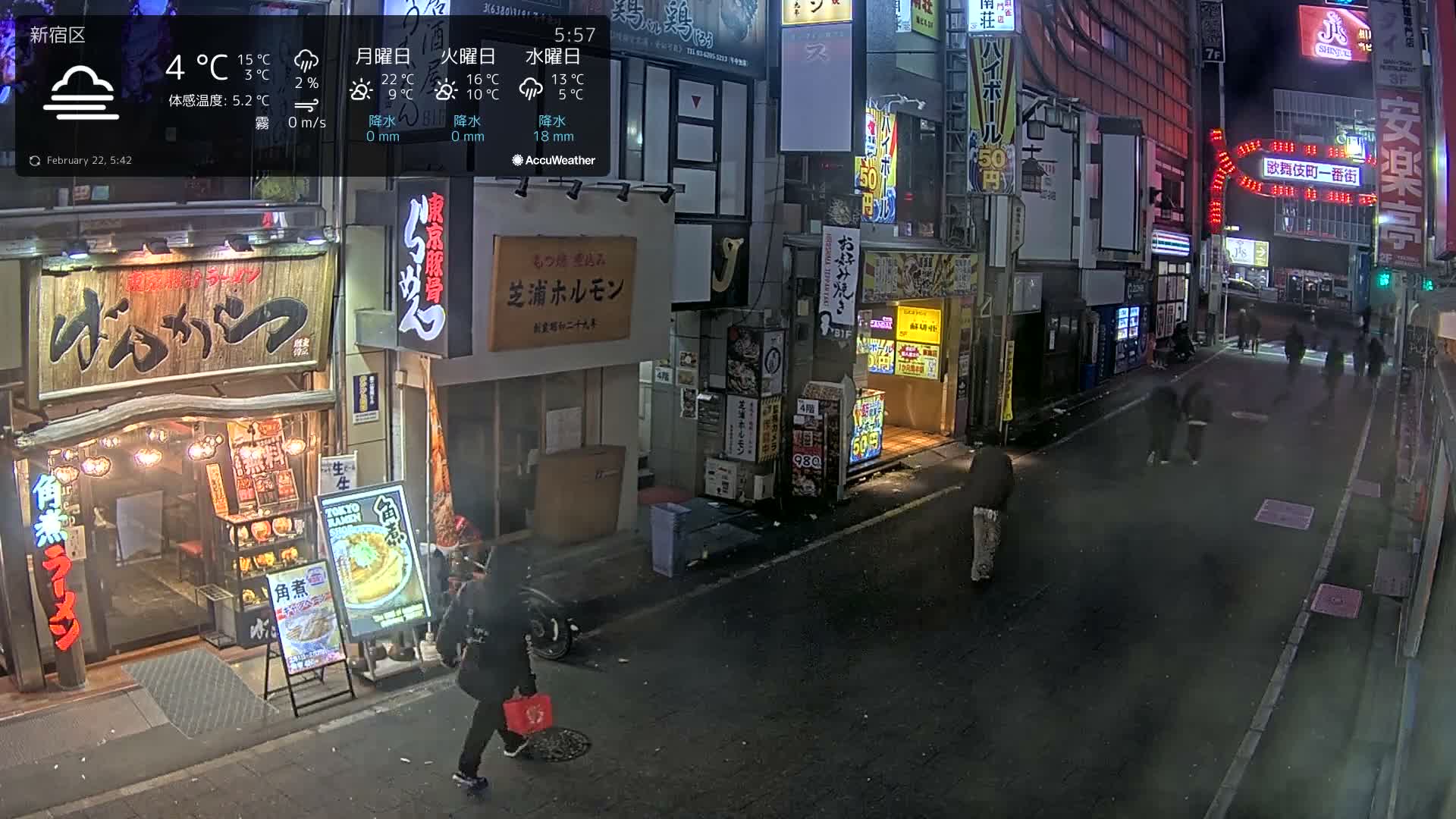 Tokyo, Shinjuku Kabukicho Ichiban-gai Street towards North (東京 新宿 歌舞伎町一番街通り) Live Cam - Kabukichō, Shinjuku-ku, Tokyo, Kantō, Honshu, Japan