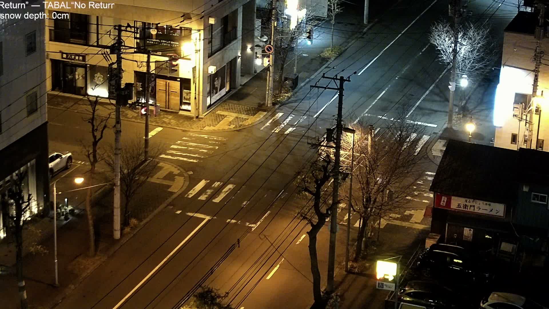 Sapooro, 8 -7 Chome Minami 2 - 3 Jonishi Juction (南2～3条西交差点8～7丁目) Live Cam - 8 Chome, Minami 2 Jonishi, Chuo Ward, Sapporo, Ishikari, Hokkaido, Japan