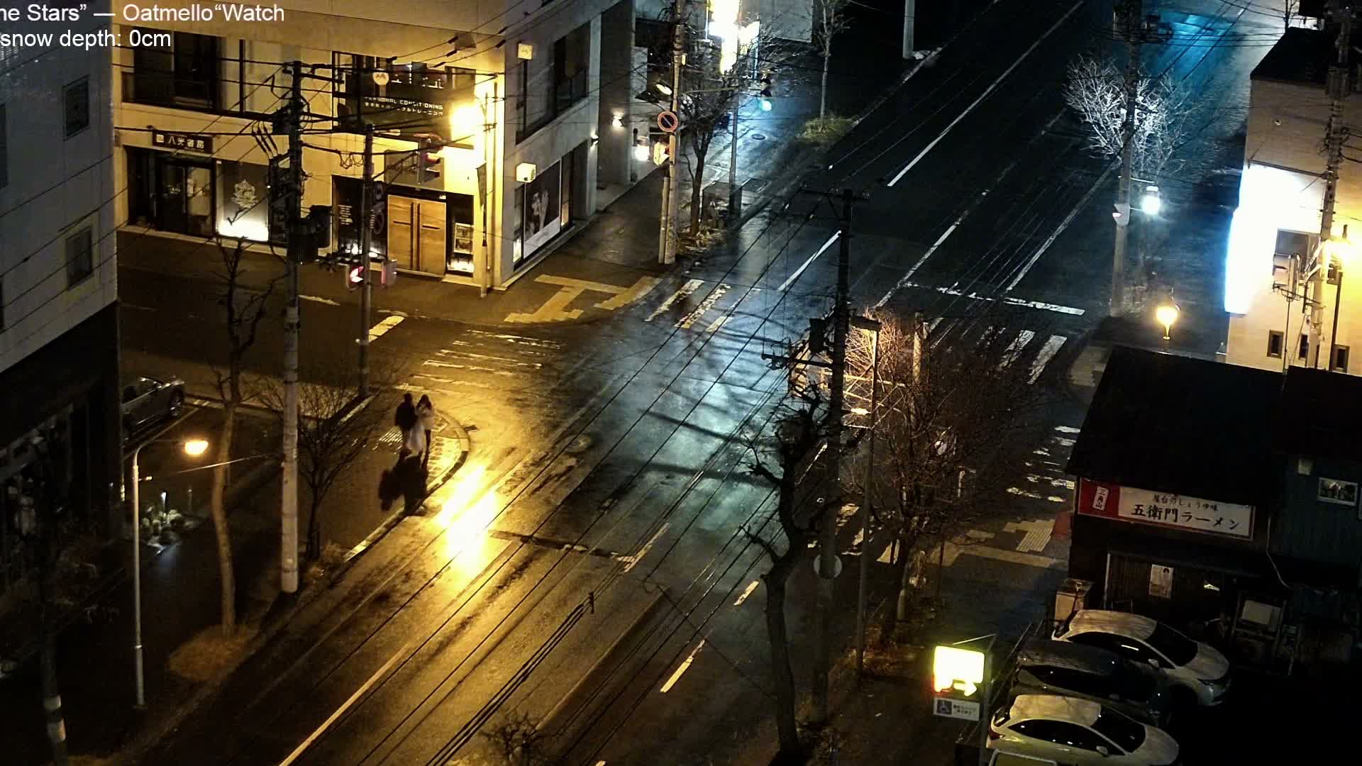 Sapooro, 8 -7 Chome Minami 2 - 3 Jonishi Juction (南2～3条西交差点8～7丁目) Live Cam - 8 Chome, Minami 2 Jonishi, Chuo Ward, Sapporo, Ishikari, Hokkaido, Japan