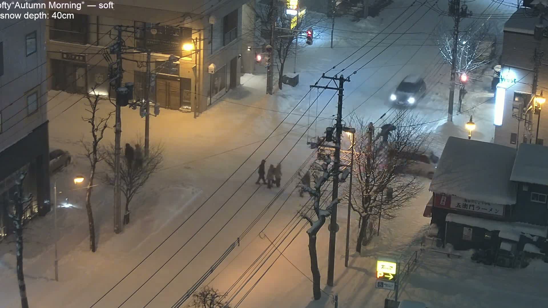 Sapooro, 8 -7 Chome Minami 2 - 3 Jonishi Juction (南2～3条西交差点8～7丁目) Live Cam - 8 Chome, Minami 2 Jonishi, Chuo Ward, Sapporo, Ishikari, Hokkaido, Japan