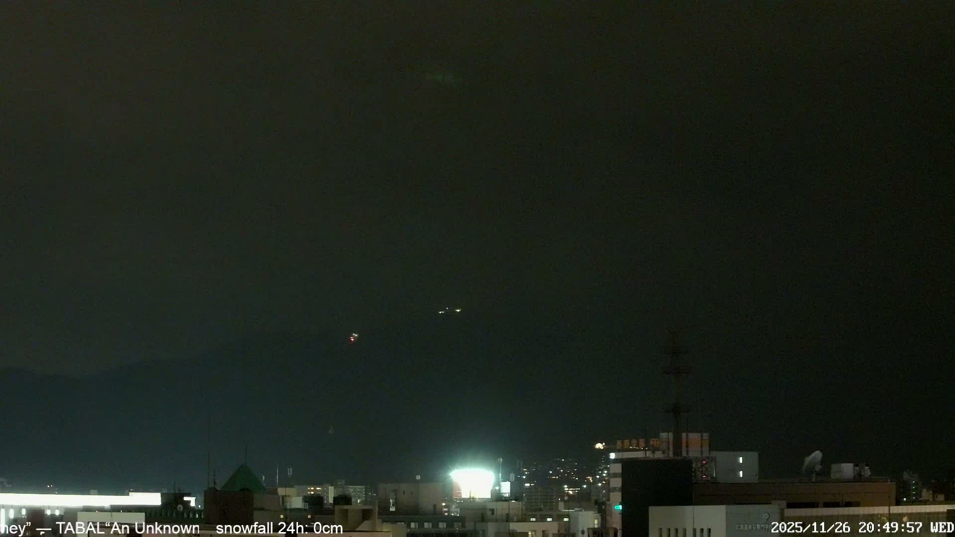 Sapporo City Skyline & Mount Moiwa View from Chuo Ward  ( 中央区から見る札幌市街と藻岩山 ) Live Cam - Chuo Ward, Sapporo, Ishikari, Hokkaido, Japan