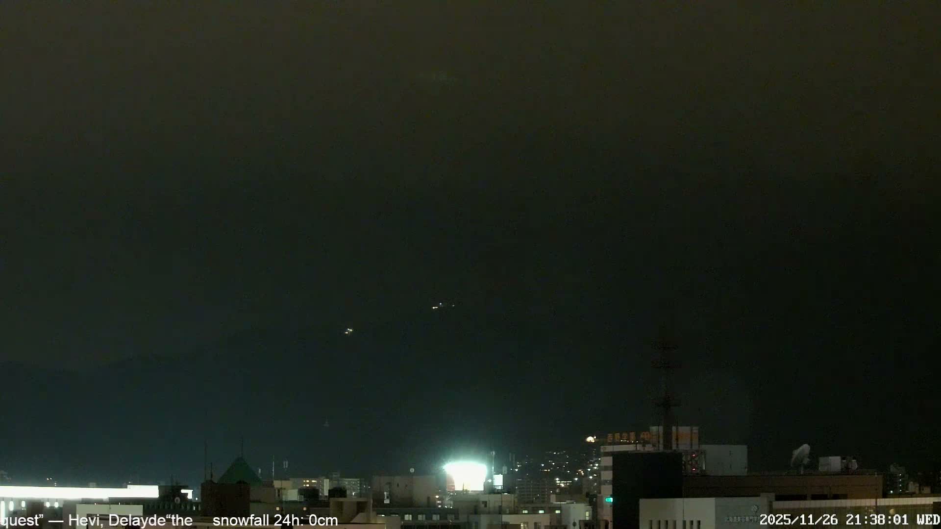 Sapporo City Skyline & Mount Moiwa View from Chuo Ward  ( 中央区から見る札幌市街と藻岩山 ) Live Cam - Chuo Ward, Sapporo, Ishikari, Hokkaido, Japan