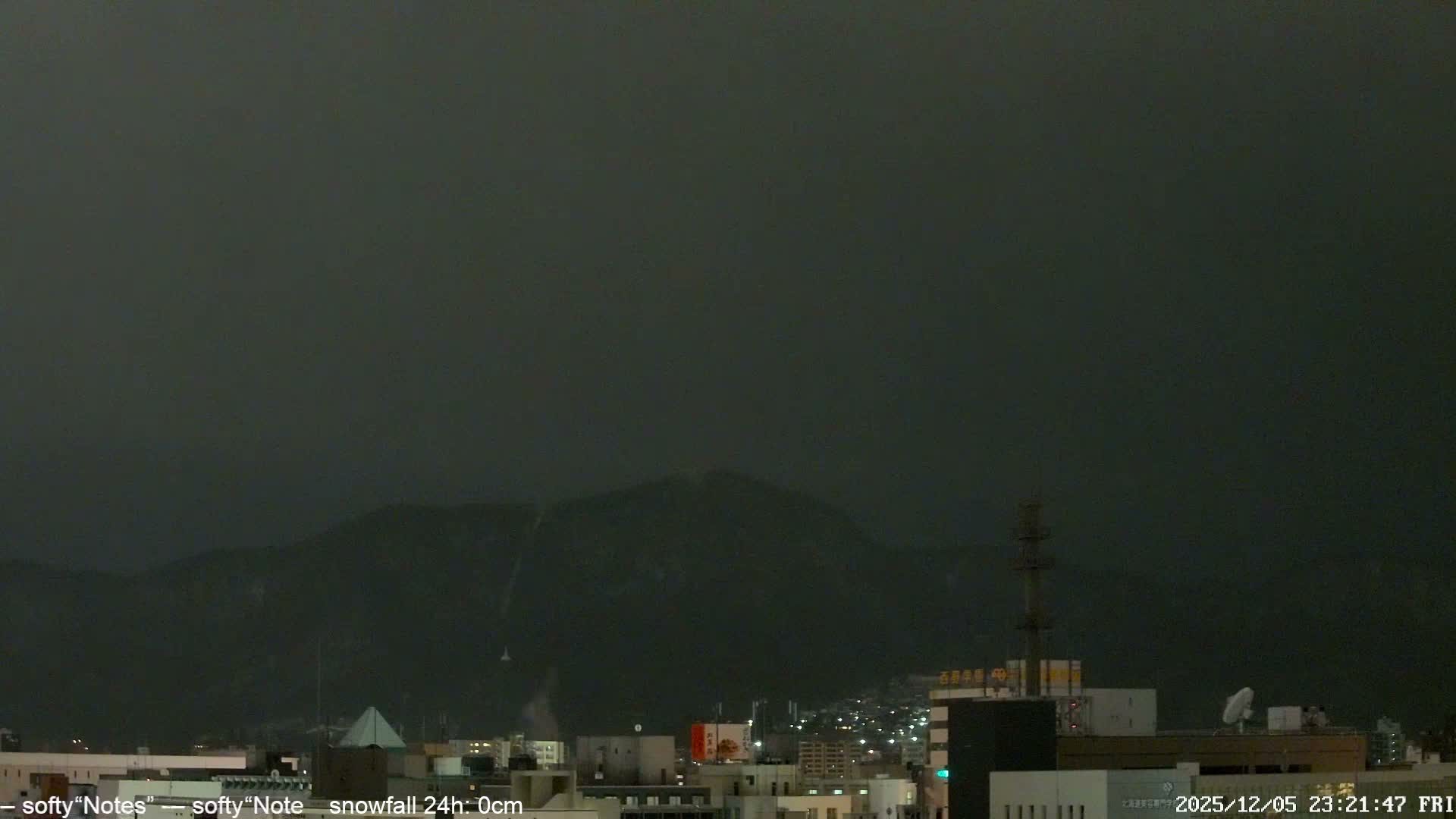 Sapporo City Skyline & Mount Moiwa View from Chuo Ward  ( 中央区から見る札幌市街と藻岩山 ) Live Cam - Chuo Ward, Sapporo, Ishikari, Hokkaido, Japan