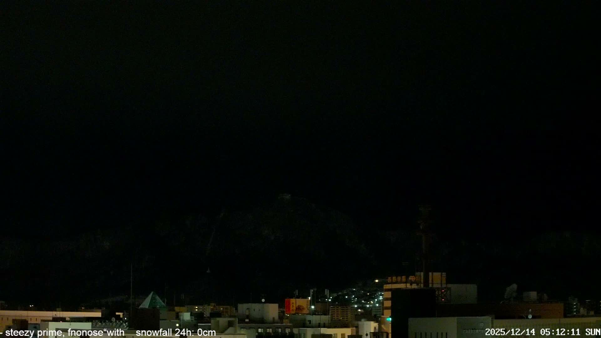 Sapporo City Skyline & Mount Moiwa View from Chuo Ward  ( 中央区から見る札幌市街と藻岩山 ) Live Cam - Chuo Ward, Sapporo, Ishikari, Hokkaido, Japan