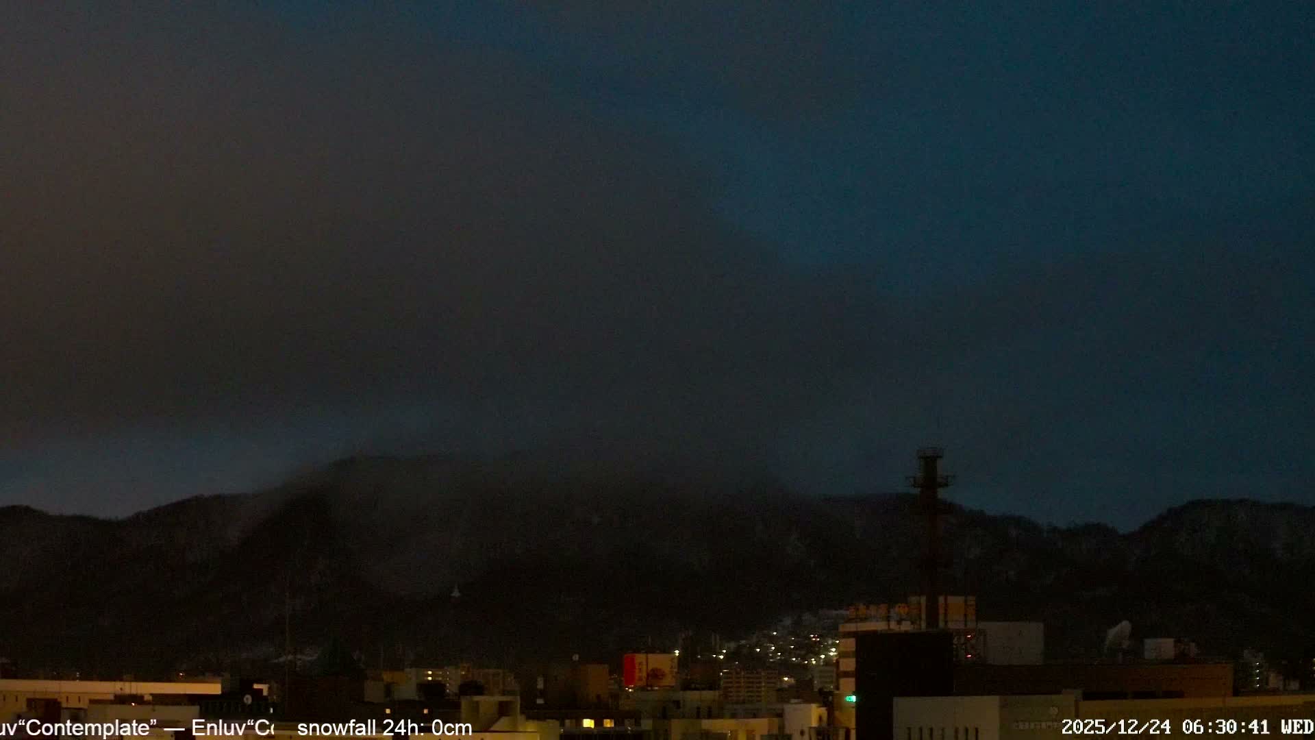 Sapporo City Skyline & Mount Moiwa View from Chuo Ward  ( 中央区から見る札幌市街と藻岩山 ) Live Cam - Chuo Ward, Sapporo, Ishikari, Hokkaido, Japan