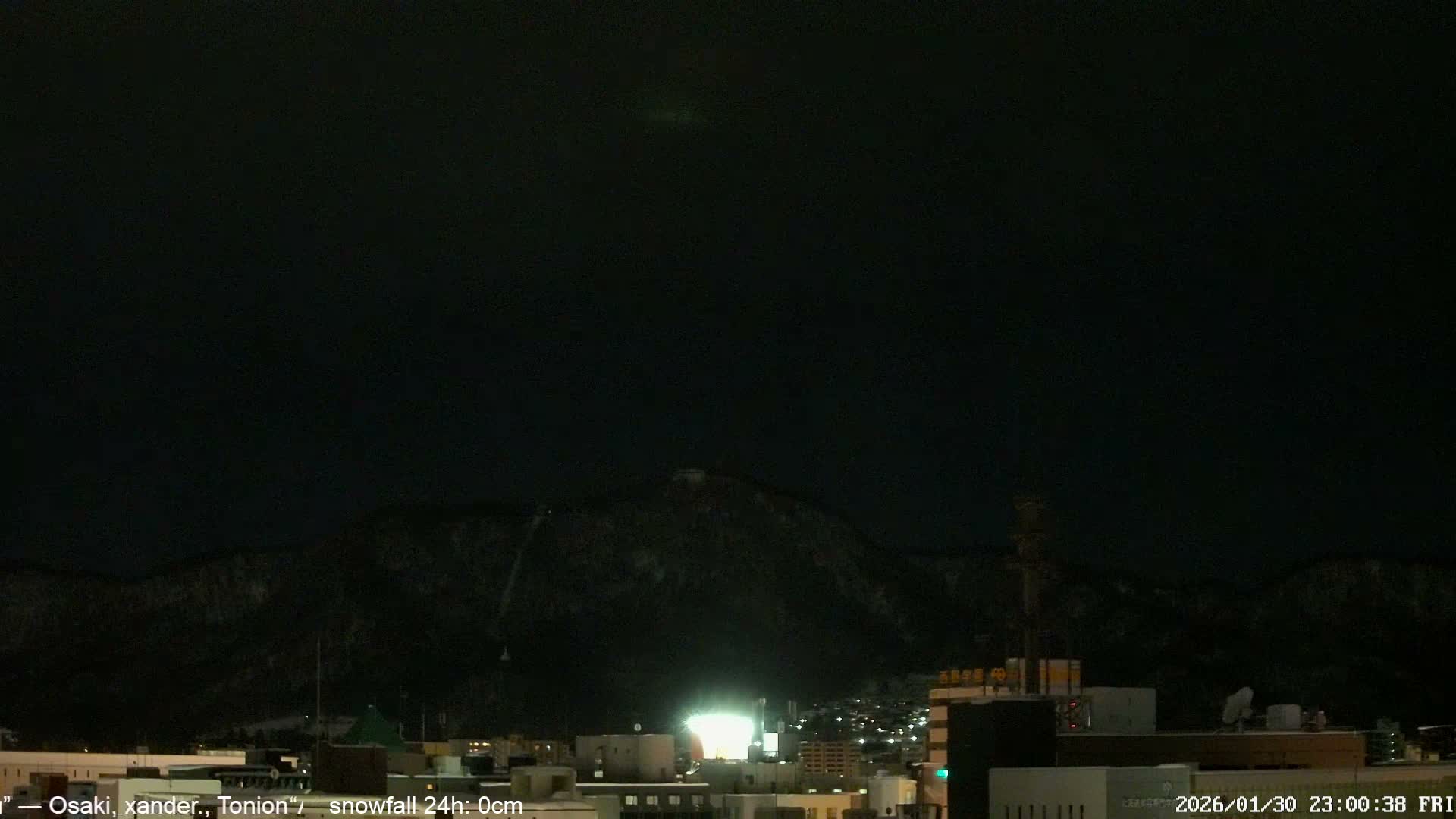 Sapporo City Skyline & Mount Moiwa View from Chuo Ward  ( 中央区から見る札幌市街と藻岩山 ) Live Cam - Chuo Ward, Sapporo, Ishikari, Hokkaido, Japan