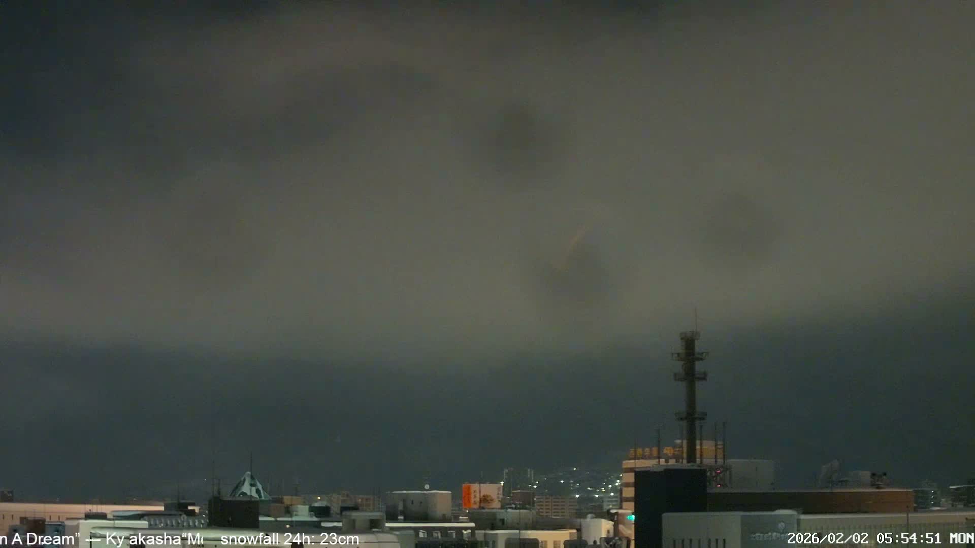Sapporo City Skyline & Mount Moiwa View from Chuo Ward  ( 中央区から見る札幌市街と藻岩山 ) Live Cam - Chuo Ward, Sapporo, Ishikari, Hokkaido, Japan