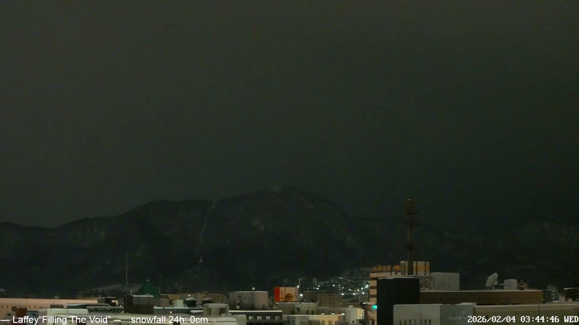 Sapporo City Skyline & Mount Moiwa View from Chuo Ward  ( 中央区から見る札幌市街と藻岩山 ) Live Cam - Chuo Ward, Sapporo, Ishikari, Hokkaido, Japan