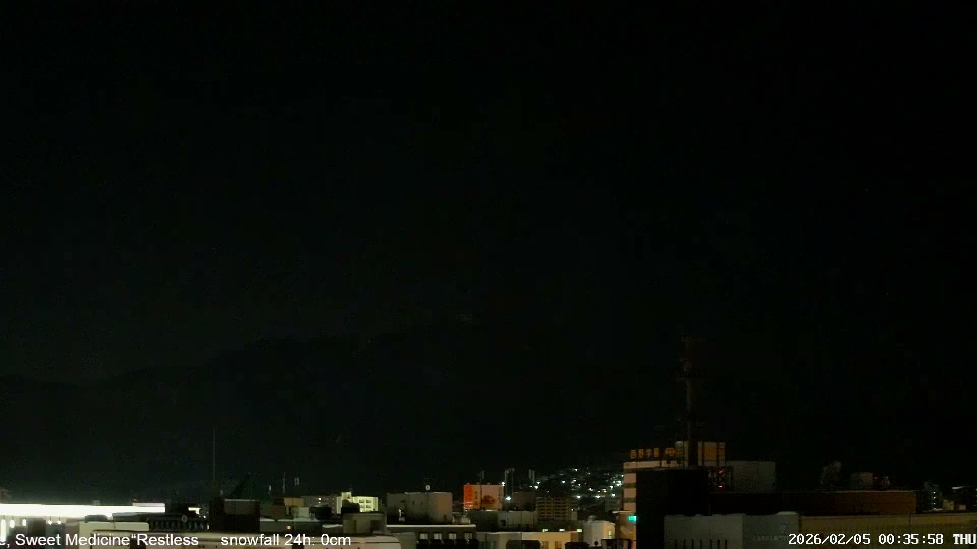 Sapporo City Skyline & Mount Moiwa View from Chuo Ward  ( 中央区から見る札幌市街と藻岩山 ) Live Cam - Chuo Ward, Sapporo, Ishikari, Hokkaido, Japan
