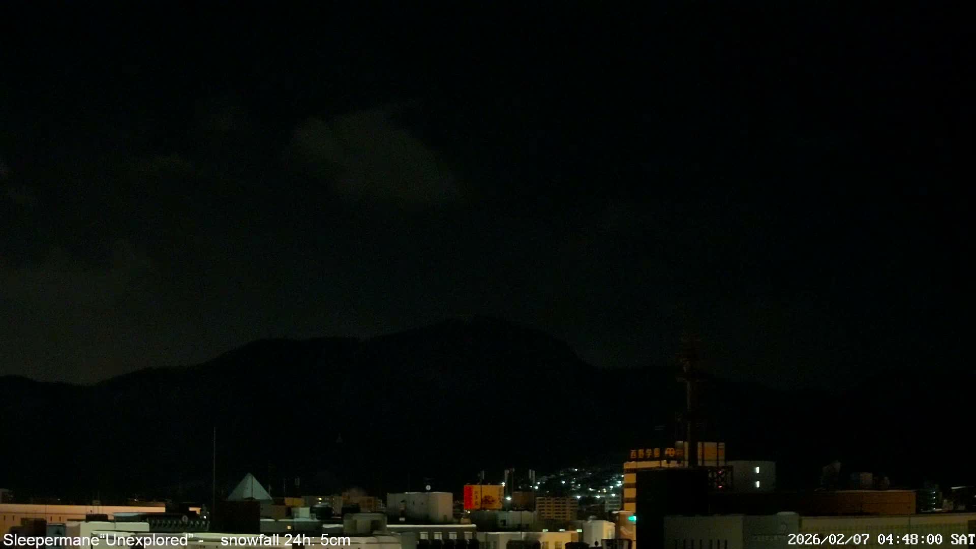 Sapporo City Skyline & Mount Moiwa View from Chuo Ward  ( 中央区から見る札幌市街と藻岩山 ) Live Cam - Chuo Ward, Sapporo, Ishikari, Hokkaido, Japan