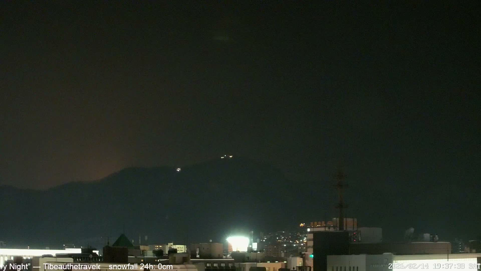 Sapporo City Skyline & Mount Moiwa View from Chuo Ward  ( 中央区から見る札幌市街と藻岩山 ) Live Cam - Chuo Ward, Sapporo, Ishikari, Hokkaido, Japan