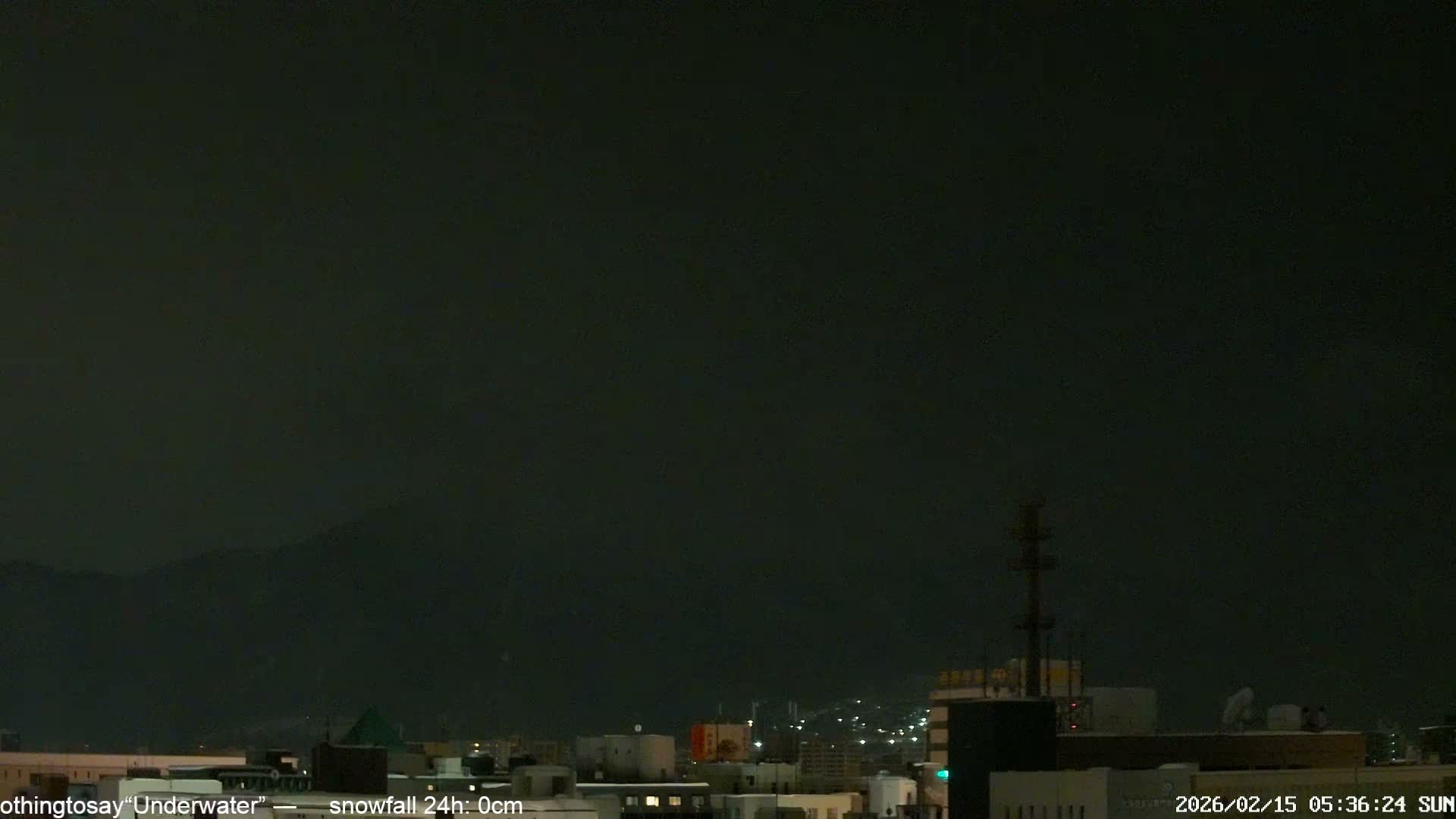 Sapporo City Skyline & Mount Moiwa View from Chuo Ward  ( 中央区から見る札幌市街と藻岩山 ) Live Cam - Chuo Ward, Sapporo, Ishikari, Hokkaido, Japan