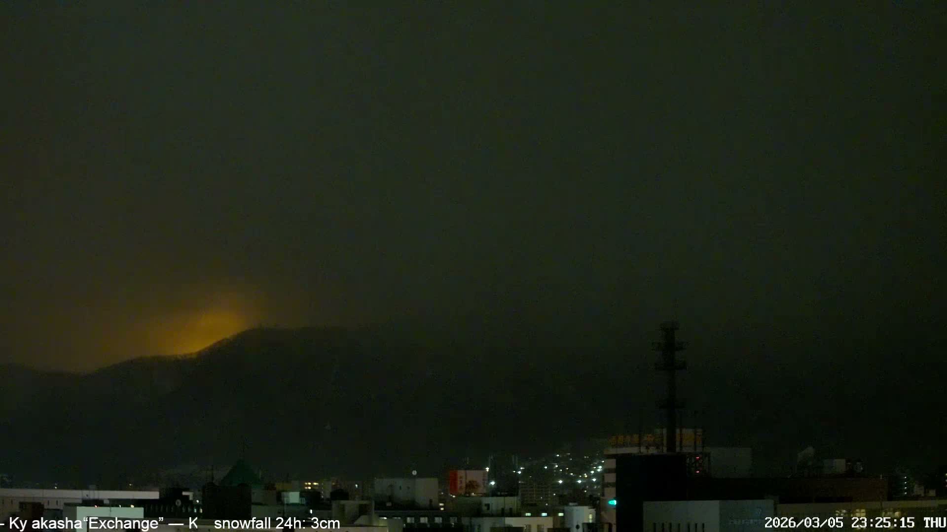 Sapporo City Skyline & Mount Moiwa View from Chuo Ward  ( 中央区から見る札幌市街と藻岩山 ) Live Cam - Chuo Ward, Sapporo, Ishikari, Hokkaido, Japan