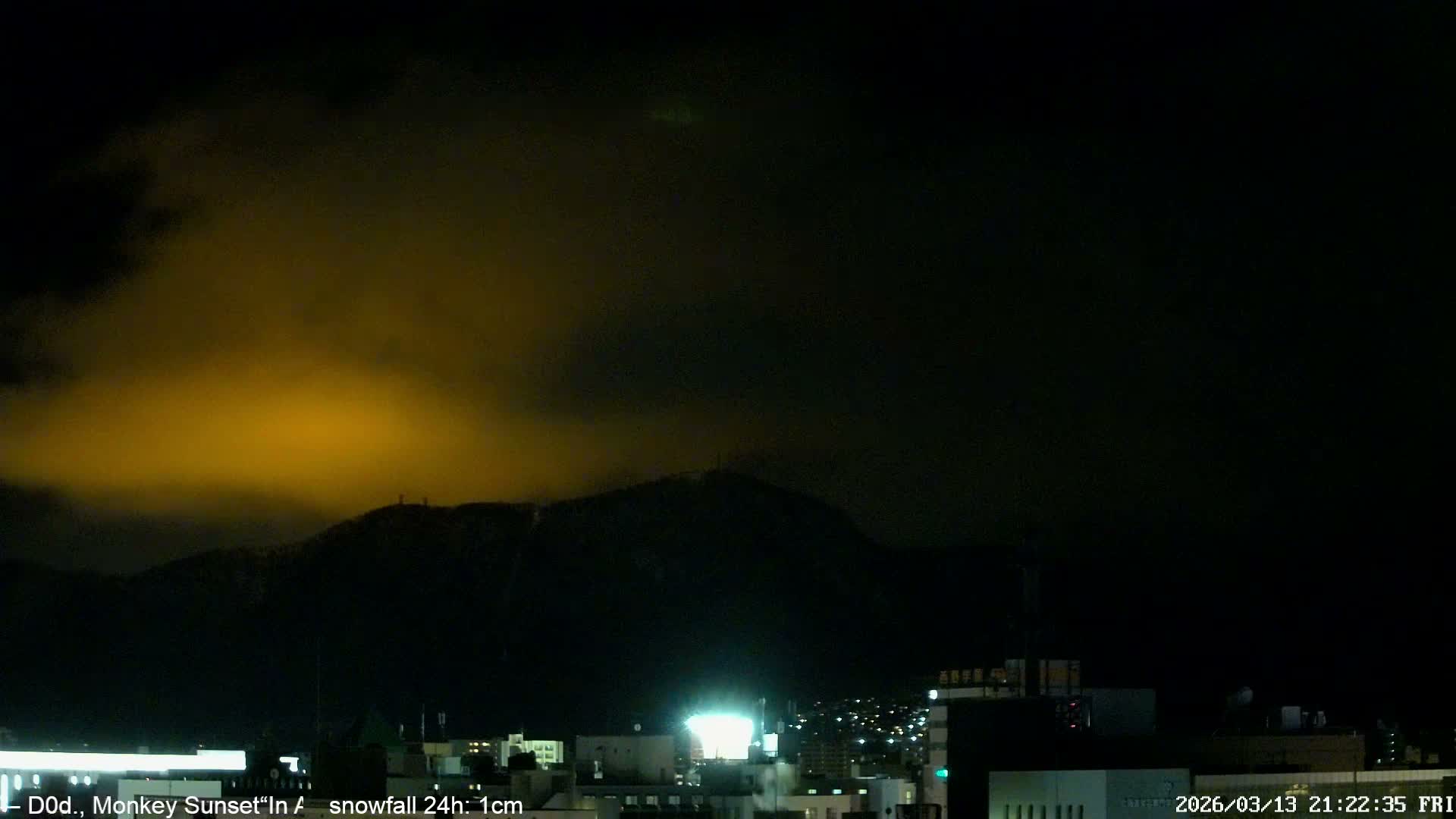 Sapporo City Skyline & Mount Moiwa View from Chuo Ward  ( 中央区から見る札幌市街と藻岩山 ) Live Cam - Chuo Ward, Sapporo, Ishikari, Hokkaido, Japan