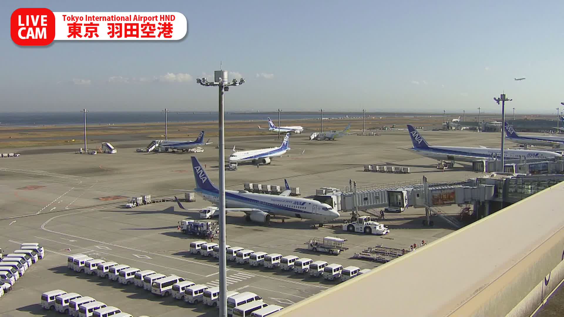 Tokyo Haneda International Airport PTZ ( 東京羽田空港 ) Live Cam HND/RJTT - Hanedakuko, Ōta-ku,Tokyo, Kantō, Honshu, Japan