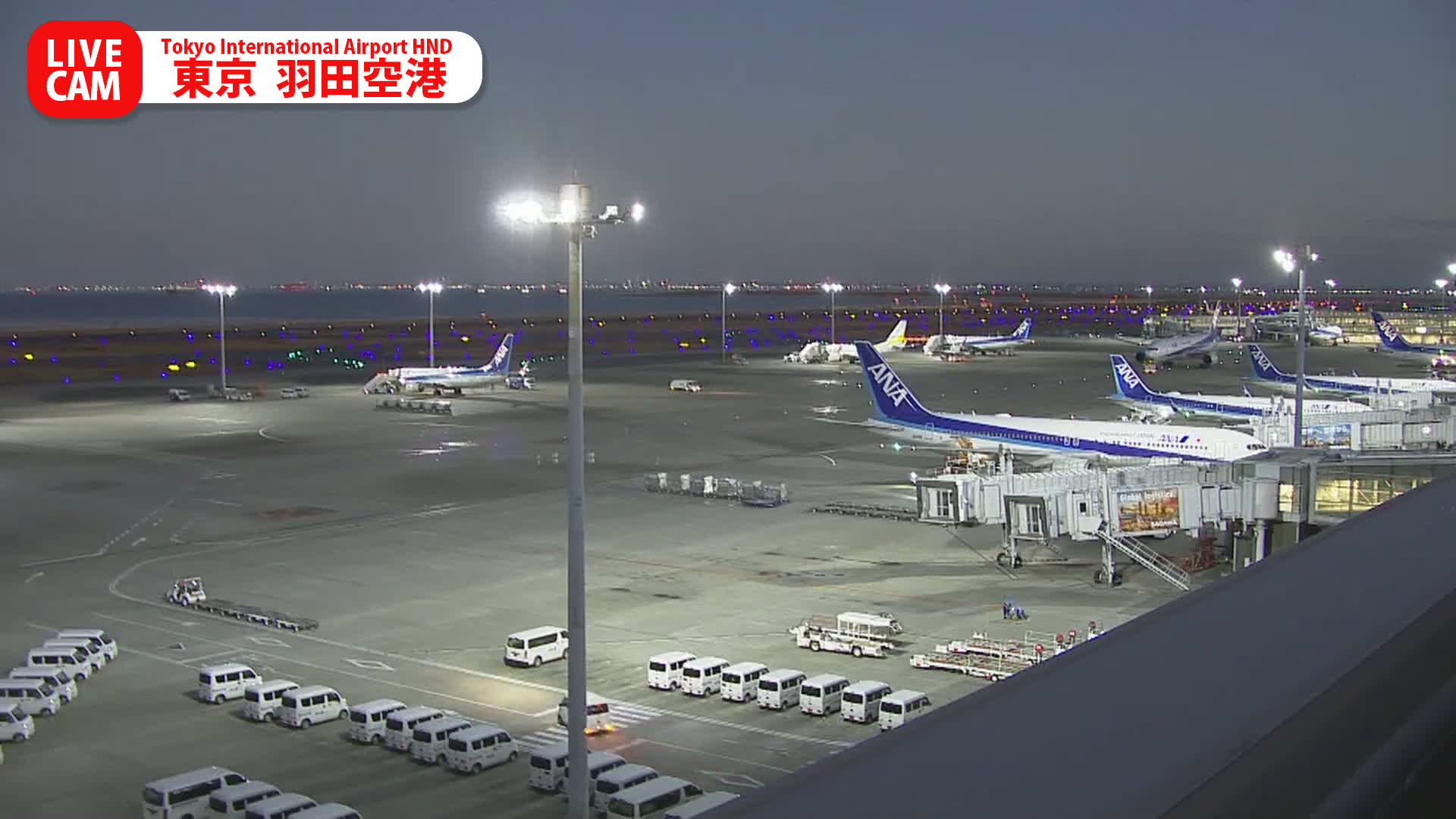 Tokyo Haneda International Airport PTZ ( 東京羽田空港 ) Live Cam HND/RJTT - Hanedakuko, Ōta-ku,Tokyo, Kantō, Honshu, Japan