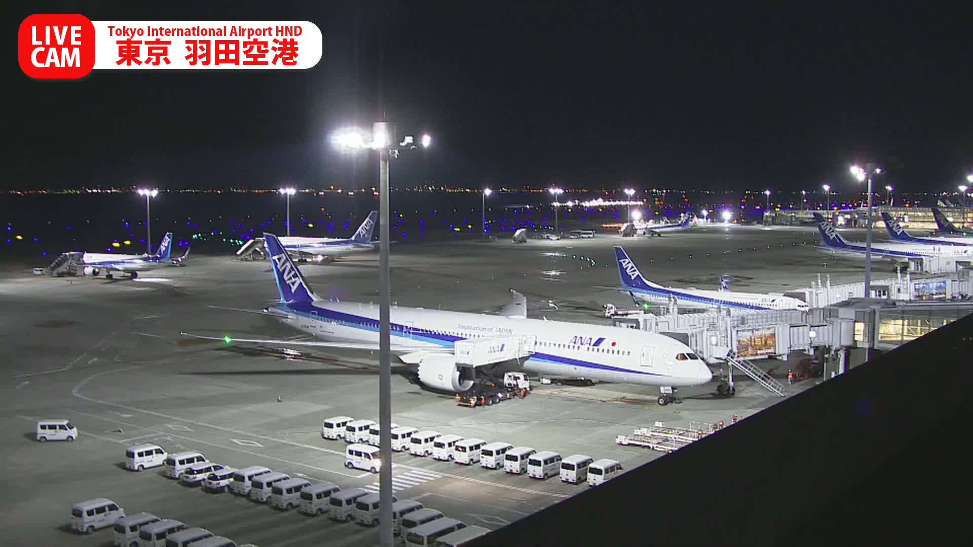 Tokyo Haneda International Airport PTZ ( 東京羽田空港 ) Live Cam HND/RJTT - Hanedakuko, Ōta-ku,Tokyo, Kantō, Honshu, Japan