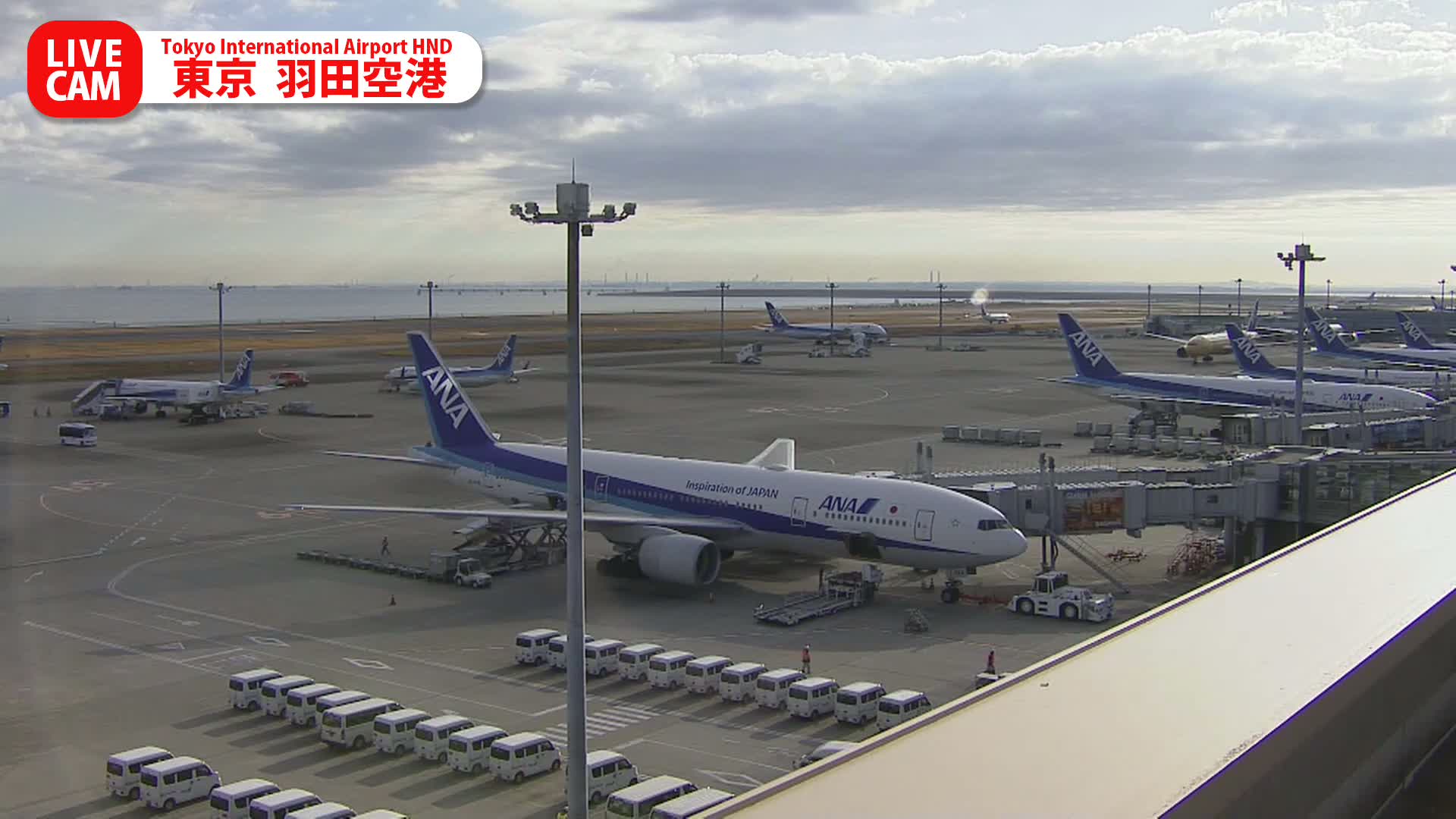 Tokyo Haneda International Airport PTZ ( 東京羽田空港 ) Live Cam HND/RJTT - Hanedakuko, Ōta-ku,Tokyo, Kantō, Honshu, Japan