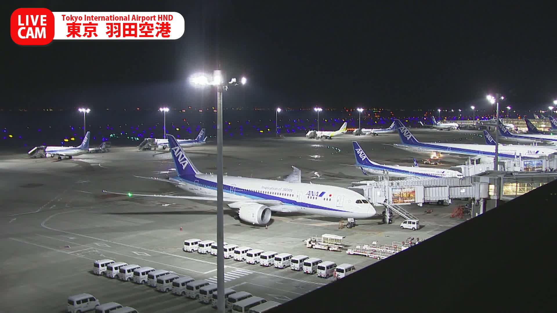 Tokyo Haneda International Airport PTZ ( 東京羽田空港 ) Live Cam HND/RJTT - Hanedakuko, Ōta-ku,Tokyo, Kantō, Honshu, Japan