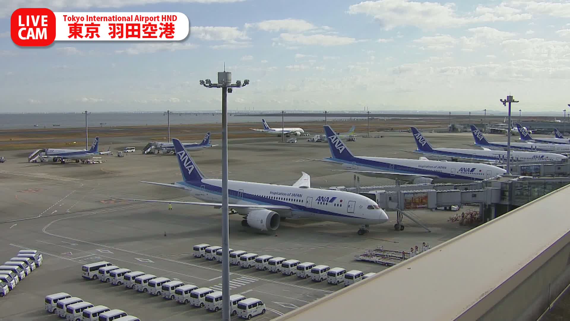 Tokyo Haneda International Airport PTZ ( 東京羽田空港 ) Live Cam HND/RJTT - Hanedakuko, Ōta-ku,Tokyo, Kantō, Honshu, Japan