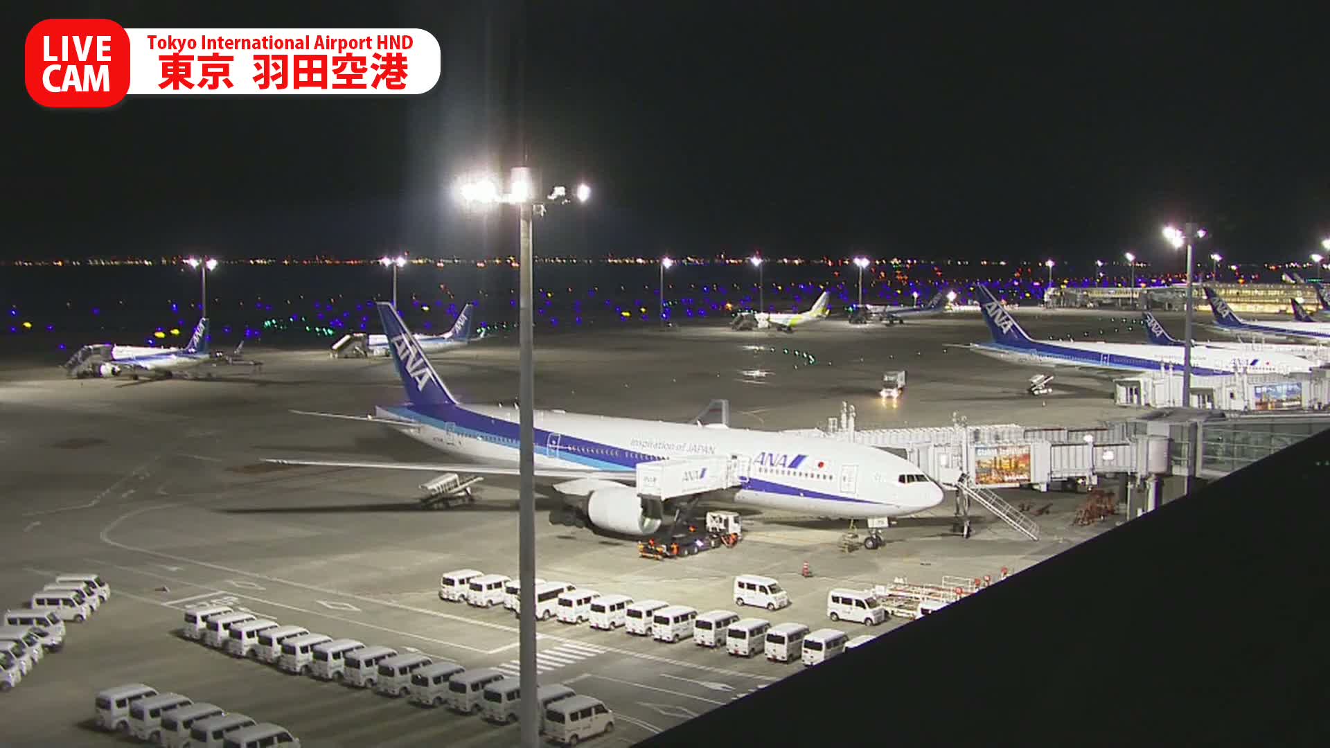 Tokyo Haneda International Airport PTZ ( 東京羽田空港 ) Live Cam HND/RJTT - Hanedakuko, Ōta-ku,Tokyo, Kantō, Honshu, Japan