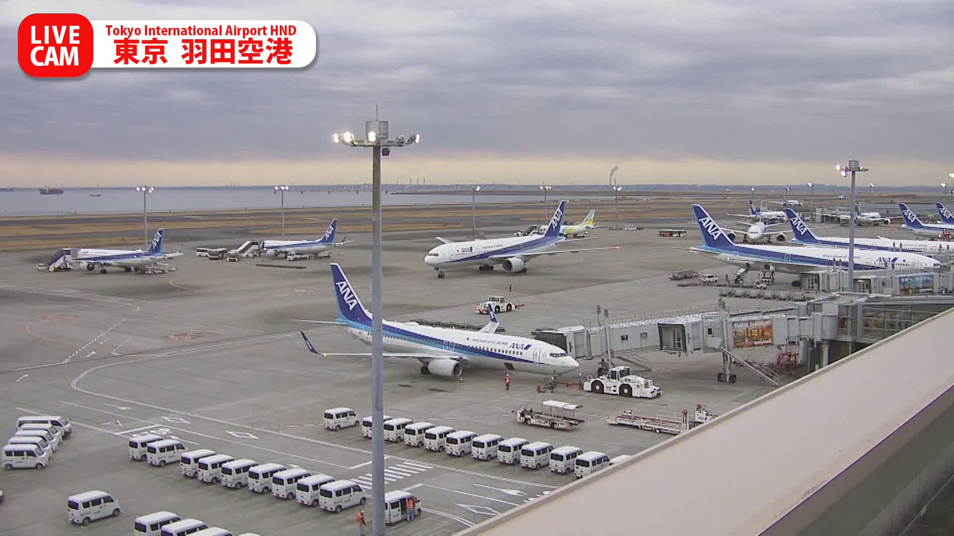 Tokyo Haneda International Airport PTZ ( 東京羽田空港 ) Live Cam HND/RJTT - Hanedakuko, Ōta-ku,Tokyo, Kantō, Honshu, Japan