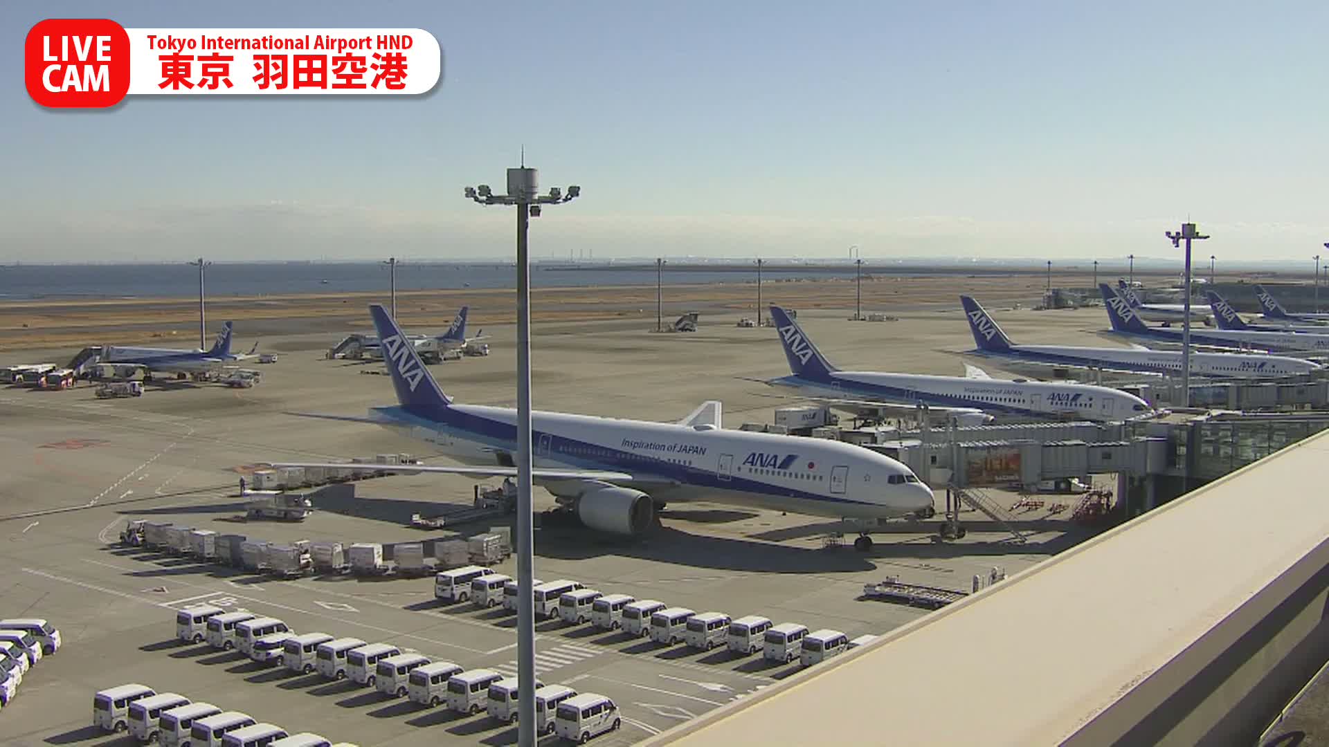 Tokyo Haneda International Airport PTZ ( 東京羽田空港 ) Live Cam HND/RJTT - Hanedakuko, Ōta-ku,Tokyo, Kantō, Honshu, Japan