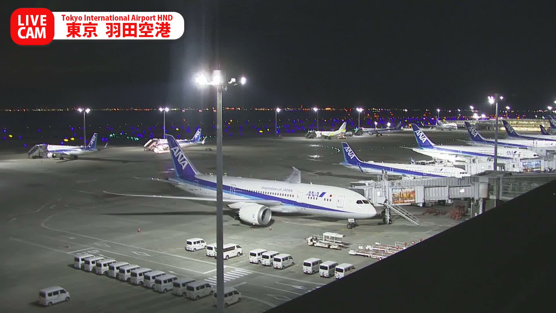Tokyo Haneda International Airport PTZ ( 東京羽田空港 ) Live Cam HND/RJTT - Hanedakuko, Ōta-ku,Tokyo, Kantō, Honshu, Japan