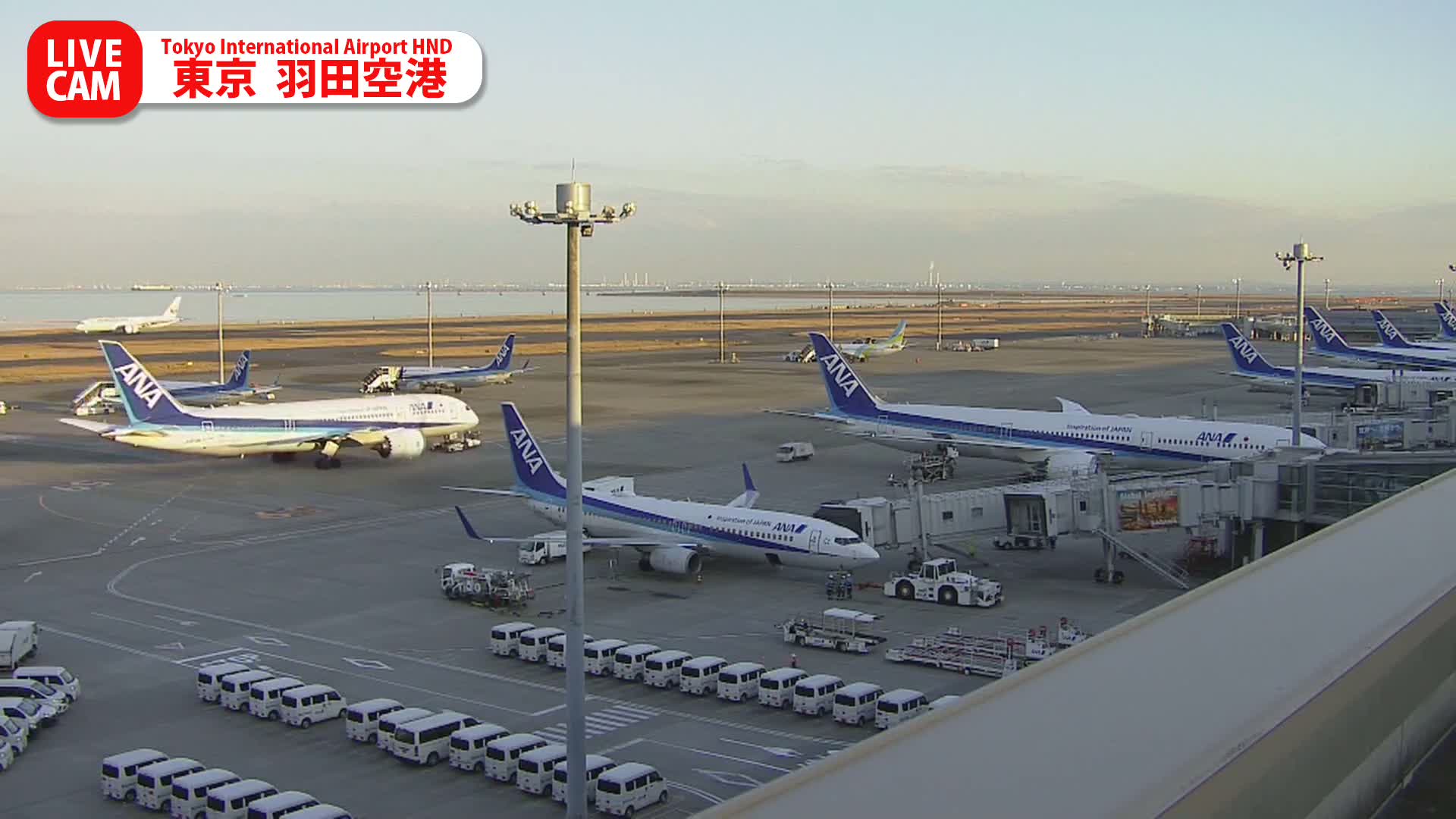 Tokyo Haneda International Airport PTZ ( 東京羽田空港 ) Live Cam HND/RJTT - Hanedakuko, Ōta-ku,Tokyo, Kantō, Honshu, Japan