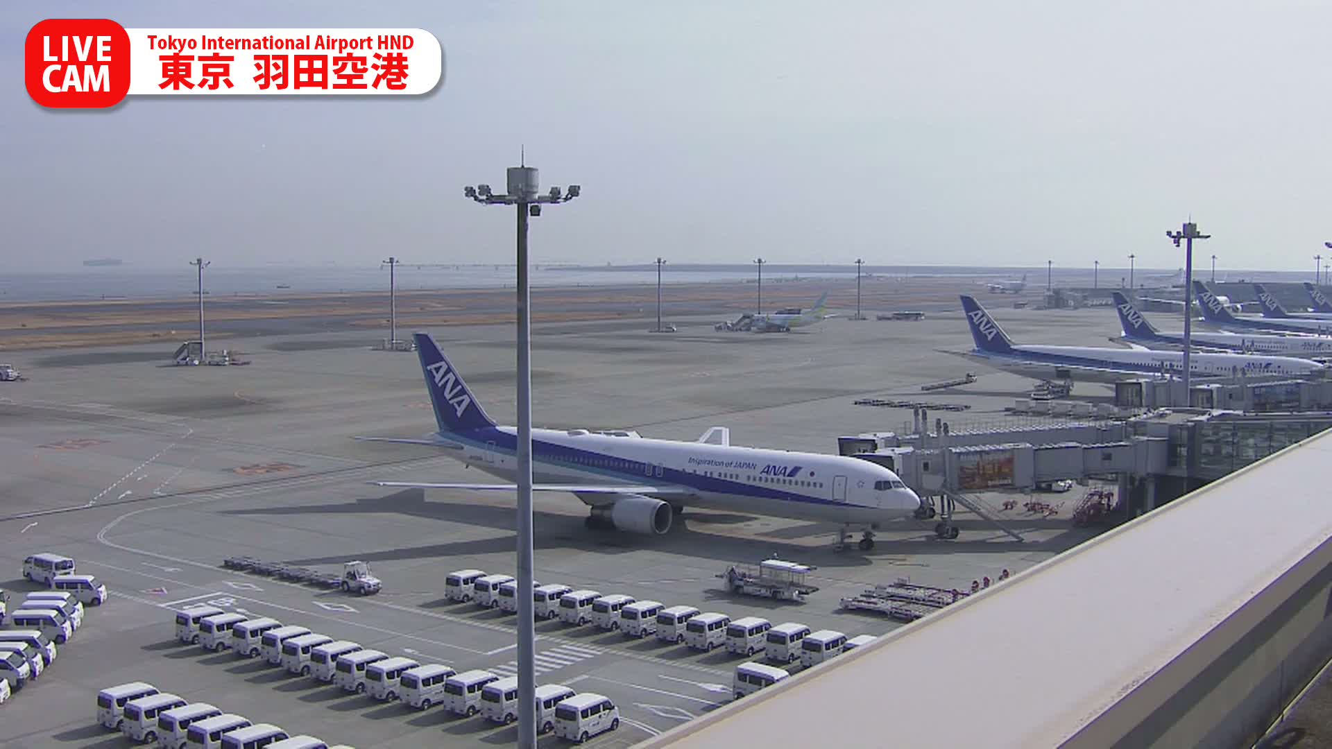 Tokyo Haneda International Airport PTZ ( 東京羽田空港 ) Live Cam HND/RJTT - Hanedakuko, Ōta-ku,Tokyo, Kantō, Honshu, Japan