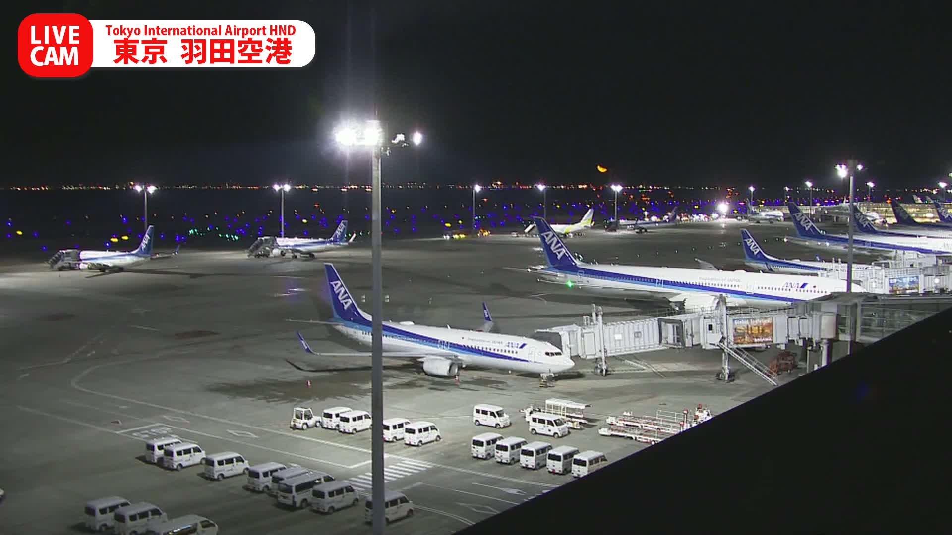 Tokyo Haneda International Airport PTZ ( 東京羽田空港 ) Live Cam HND/RJTT - Hanedakuko, Ōta-ku,Tokyo, Kantō, Honshu, Japan