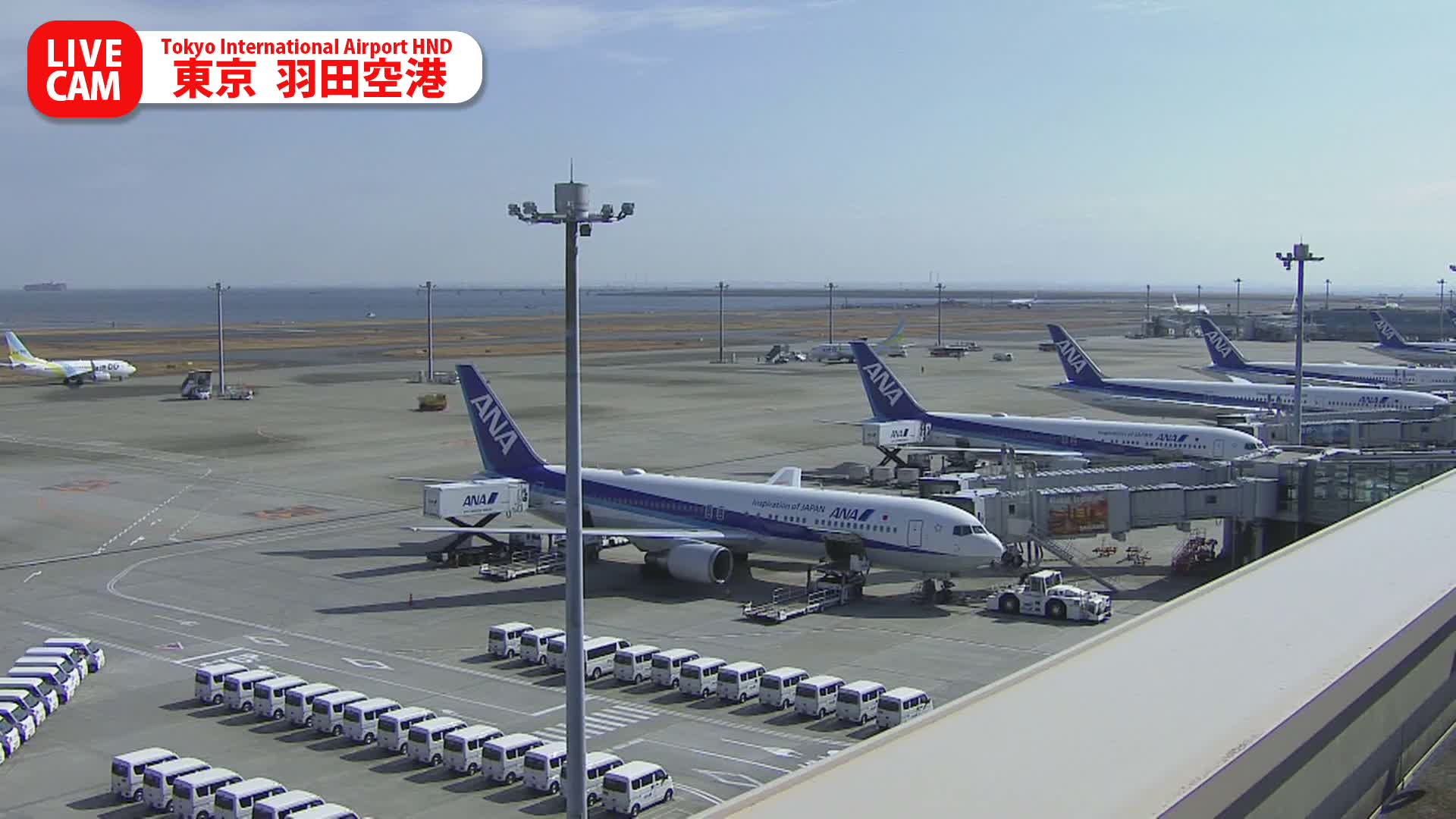 Tokyo Haneda International Airport PTZ ( 東京羽田空港 ) Live Cam HND/RJTT - Hanedakuko, Ōta-ku,Tokyo, Kantō, Honshu, Japan