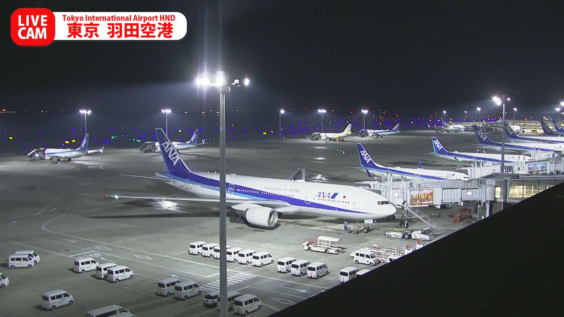 Tokyo Haneda International Airport PTZ ( 東京羽田空港 ) Live Cam HND/RJTT - Hanedakuko, Ōta-ku,Tokyo, Kantō, Honshu, Japan
