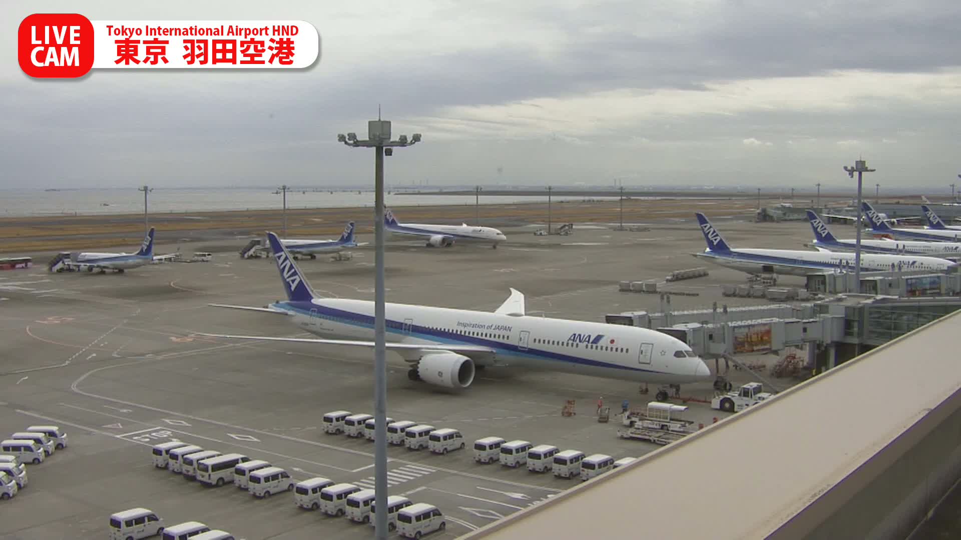Tokyo Haneda International Airport PTZ ( 東京羽田空港 ) Live Cam HND/RJTT - Hanedakuko, Ōta-ku,Tokyo, Kantō, Honshu, Japan