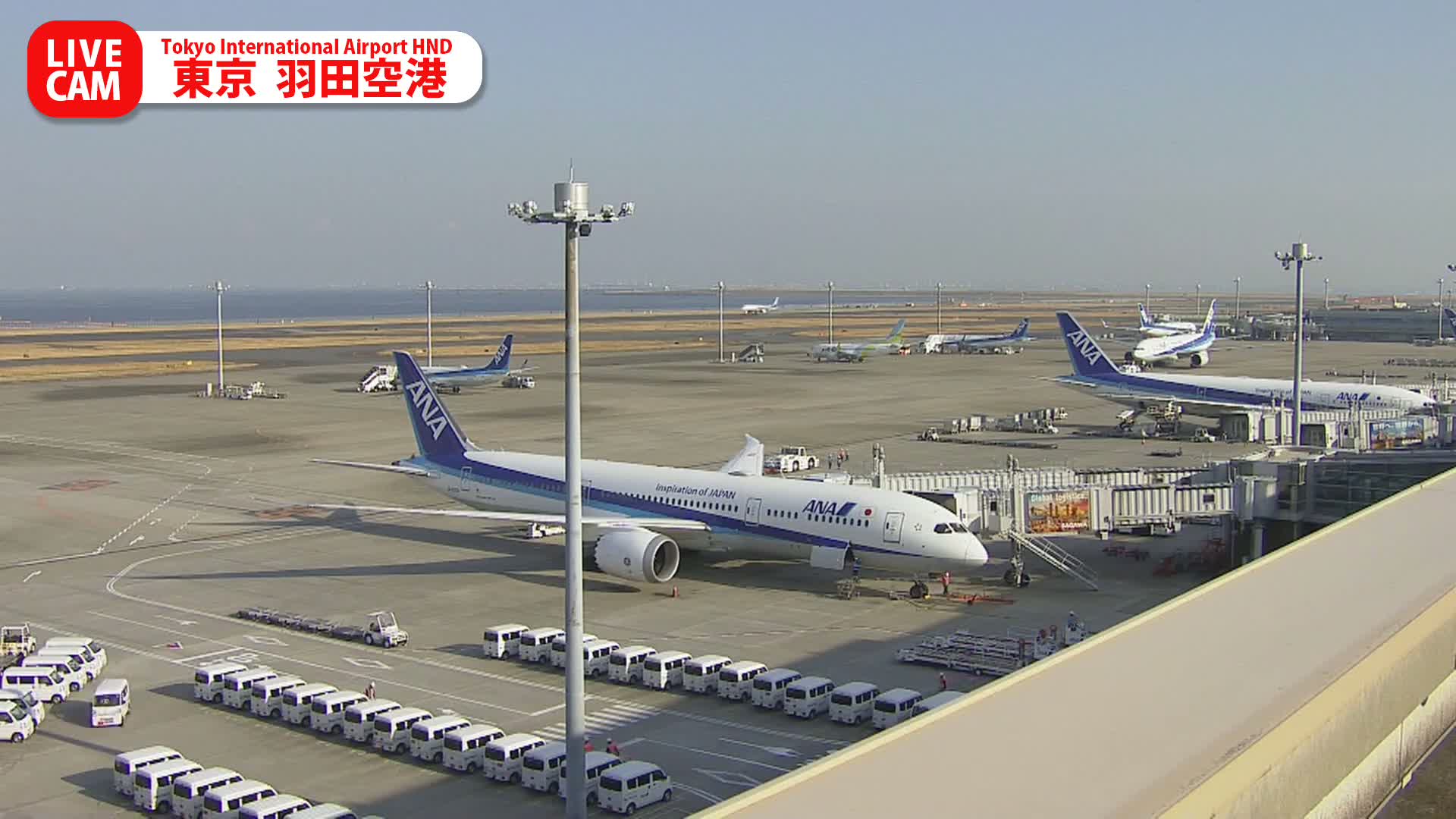 Tokyo Haneda International Airport PTZ ( 東京羽田空港 ) Live Cam HND/RJTT - Hanedakuko, Ōta-ku,Tokyo, Kantō, Honshu, Japan