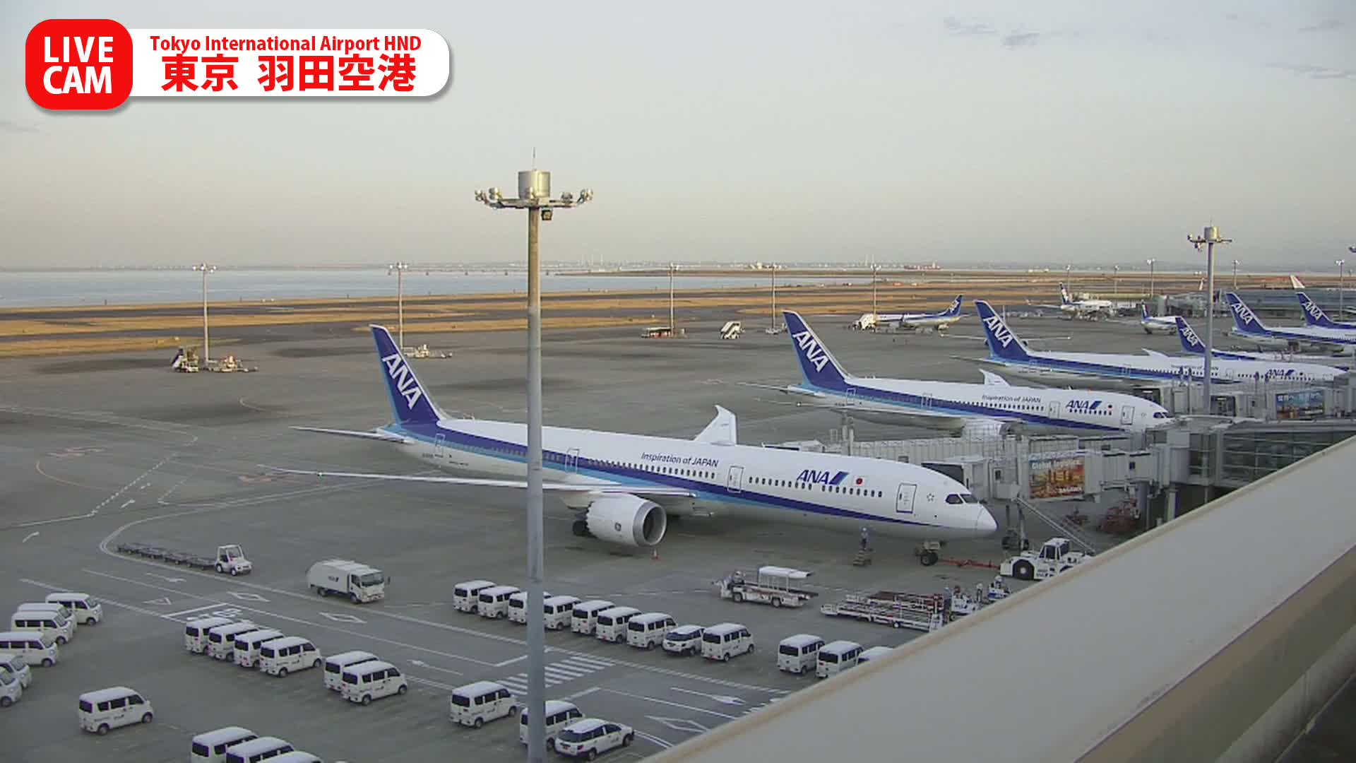 Tokyo Haneda International Airport PTZ ( 東京羽田空港 ) Live Cam HND/RJTT - Hanedakuko, Ōta-ku,Tokyo, Kantō, Honshu, Japan