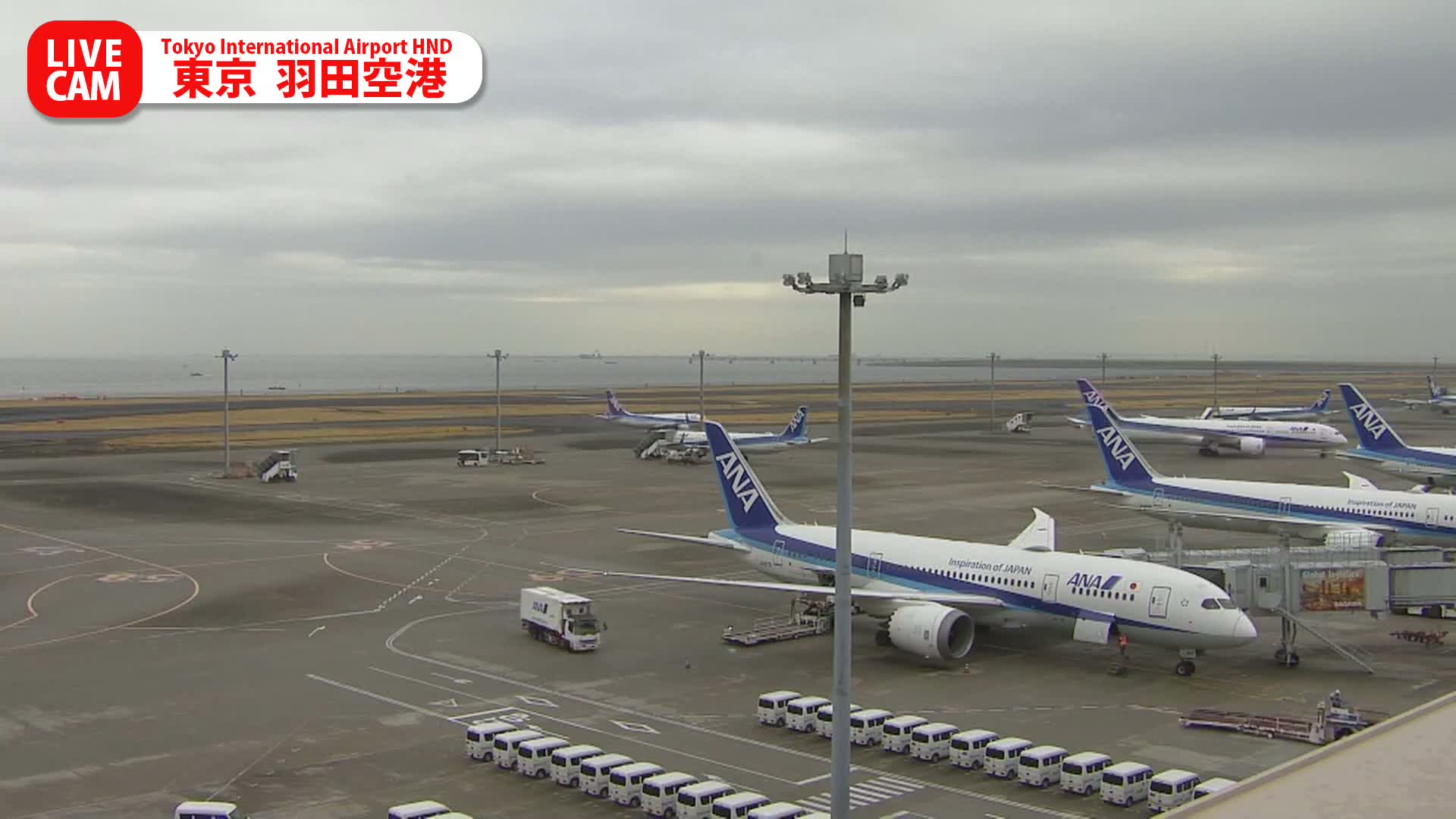 Tokyo Haneda International Airport PTZ ( 東京羽田空港 ) Live Cam HND/RJTT - Hanedakuko, Ōta-ku,Tokyo, Kantō, Honshu, Japan