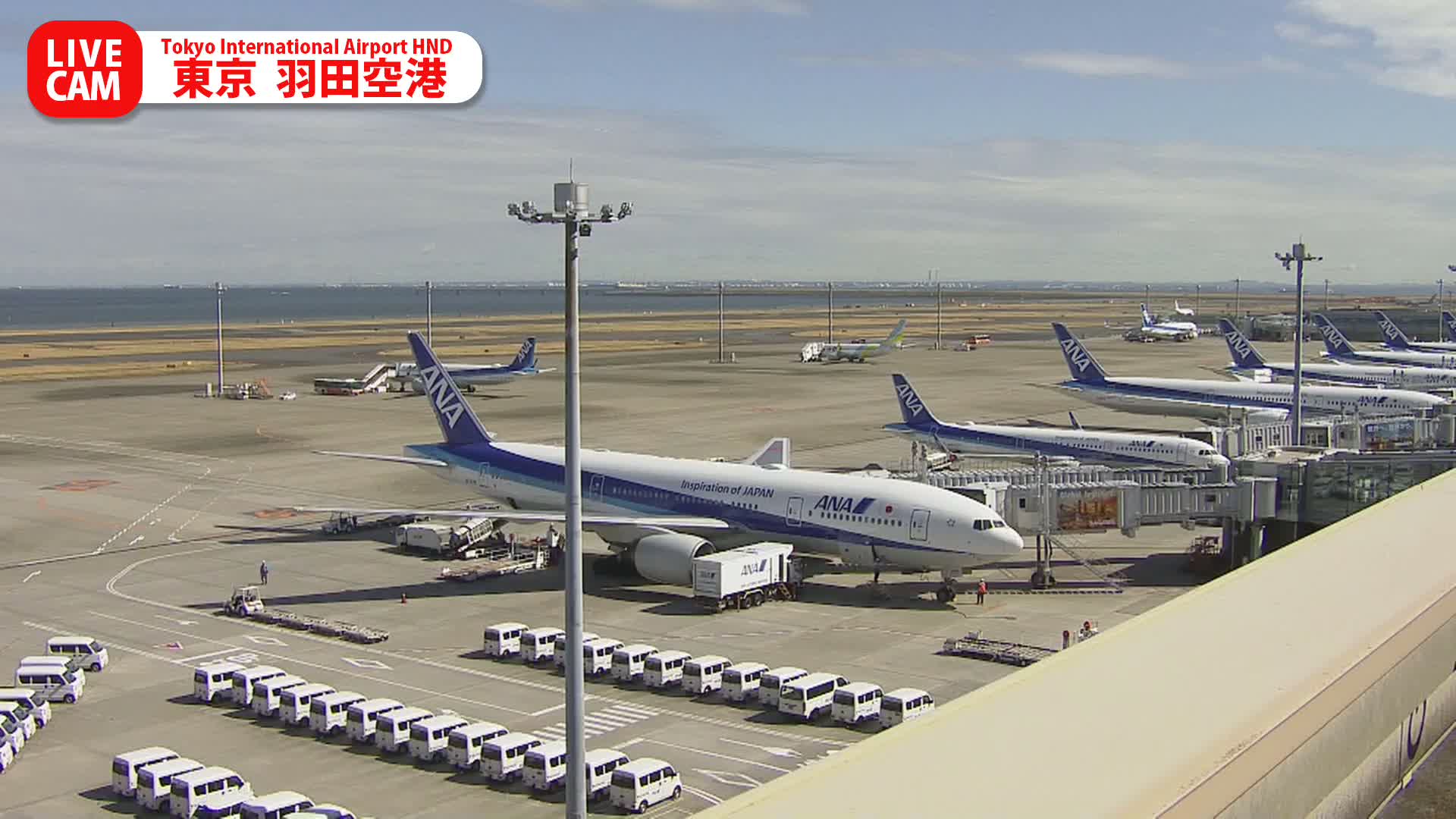 Tokyo Haneda International Airport PTZ ( 東京羽田空港 ) Live Cam HND/RJTT - Hanedakuko, Ōta-ku,Tokyo, Kantō, Honshu, Japan