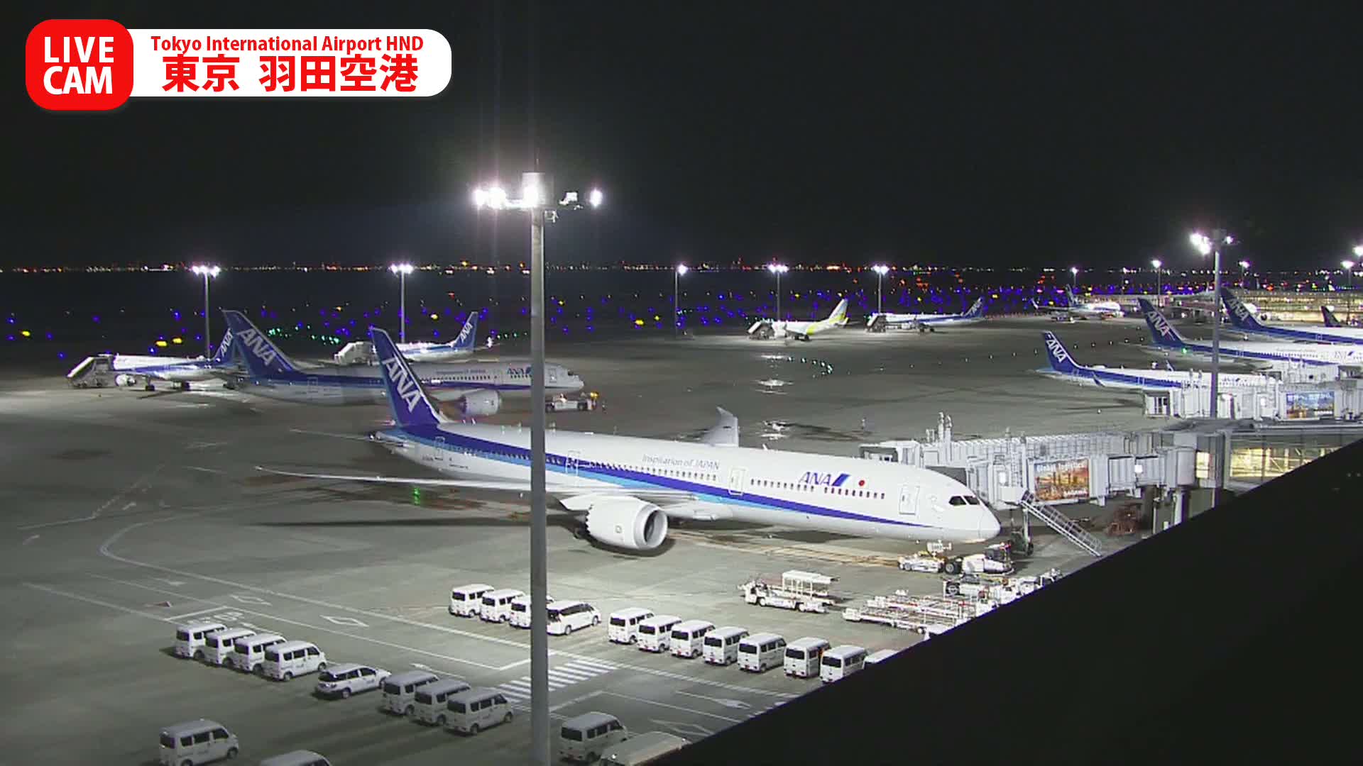 Tokyo Haneda International Airport PTZ ( 東京羽田空港 ) Live Cam HND/RJTT - Hanedakuko, Ōta-ku,Tokyo, Kantō, Honshu, Japan