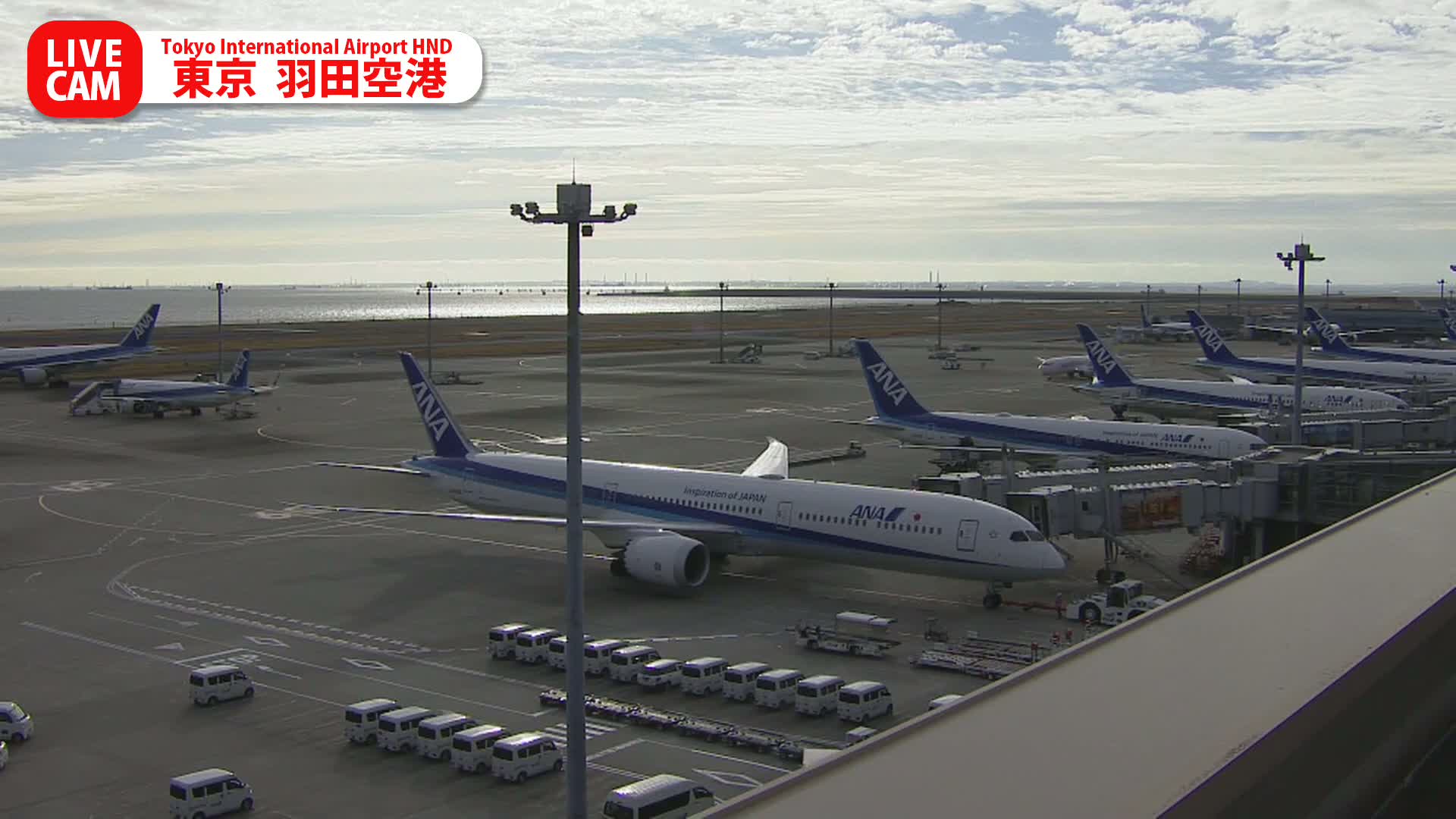 Tokyo Haneda International Airport PTZ ( 東京羽田空港 ) Live Cam HND/RJTT - Hanedakuko, Ōta-ku,Tokyo, Kantō, Honshu, Japan