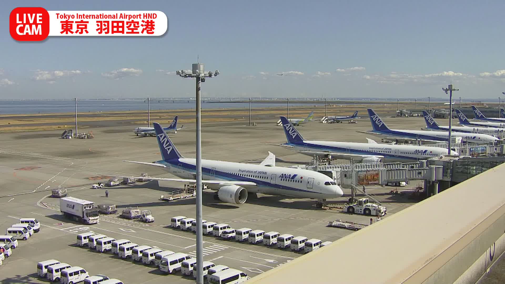Tokyo Haneda International Airport PTZ ( 東京羽田空港 ) Live Cam HND/RJTT - Hanedakuko, Ōta-ku,Tokyo, Kantō, Honshu, Japan