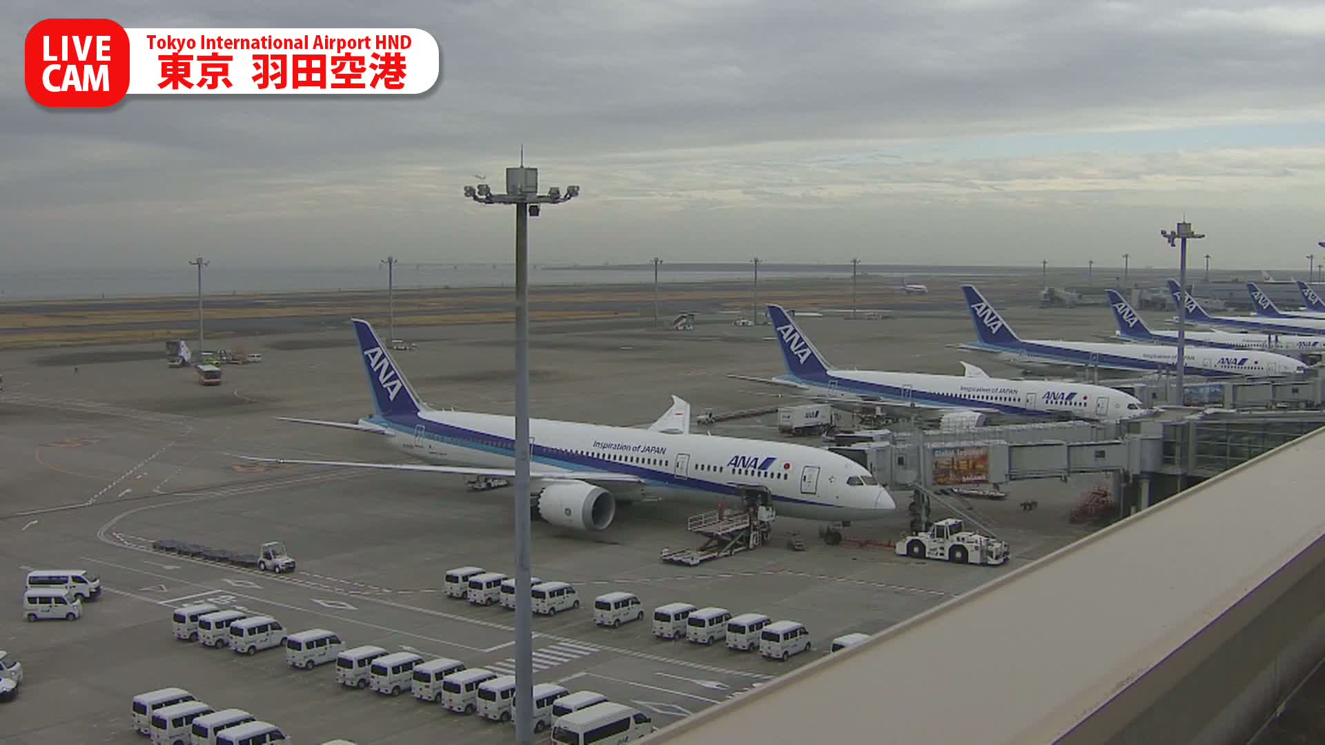 Tokyo Haneda International Airport PTZ ( 東京羽田空港 ) Live Cam HND/RJTT - Hanedakuko, Ōta-ku,Tokyo, Kantō, Honshu, Japan