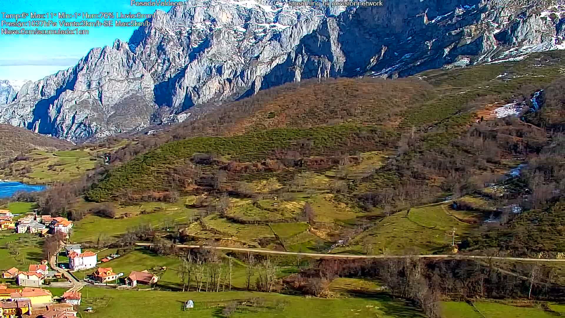 Picos de Europa Peaks & Posada de Valdeon Village  Live Cam - León, Castila&Leon, Spain