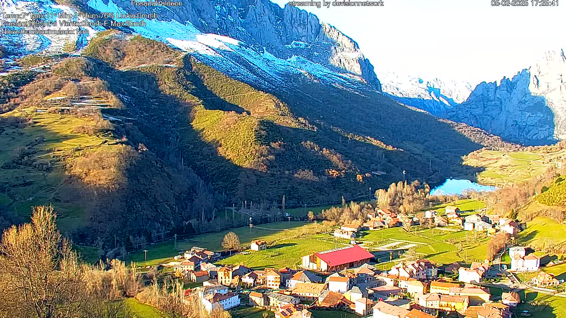 Picos de Europa Peaks & Posada de Valdeon Village  Live Cam - León, Castila&Leon, Spain