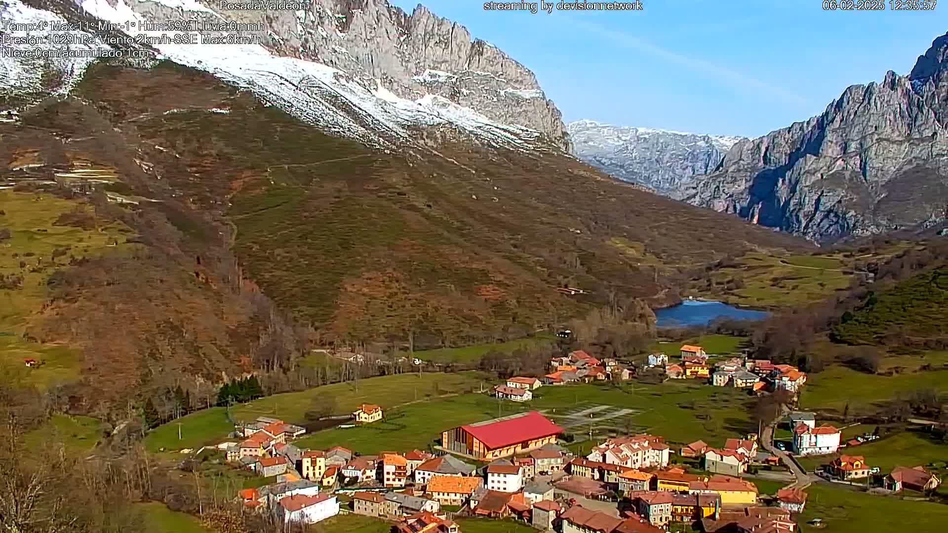 Picos de Europa Peaks & Posada de Valdeon Village  Live Cam - León, Castila&Leon, Spain