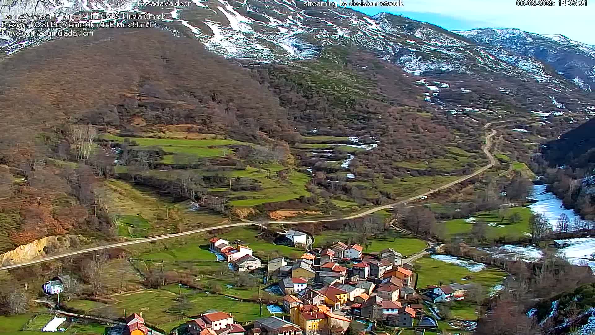 Picos de Europa Peaks & Posada de Valdeon Village  Live Cam - León, Castila&Leon, Spain